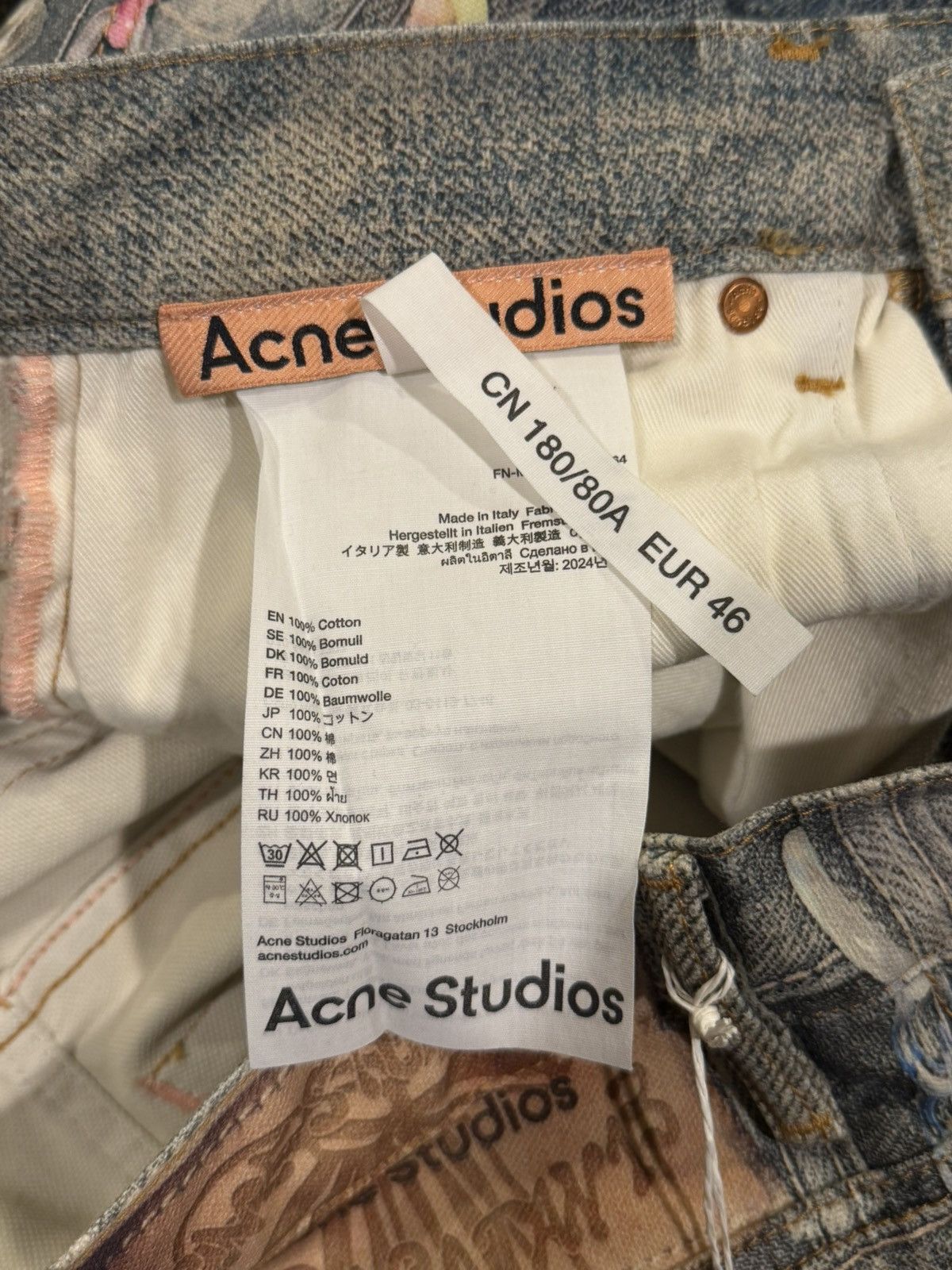 Acne Studios Acnes Studios SS25 Trompe L’Oeil Keychain Blue Denim Shorts Size US 30 / EU 46 - 9 Thumbnail