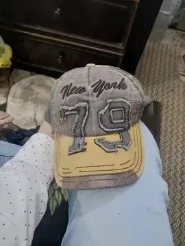 Other NY Distressed Baseball Cap Hat Size ONE SIZE - 2 Thumbnail
