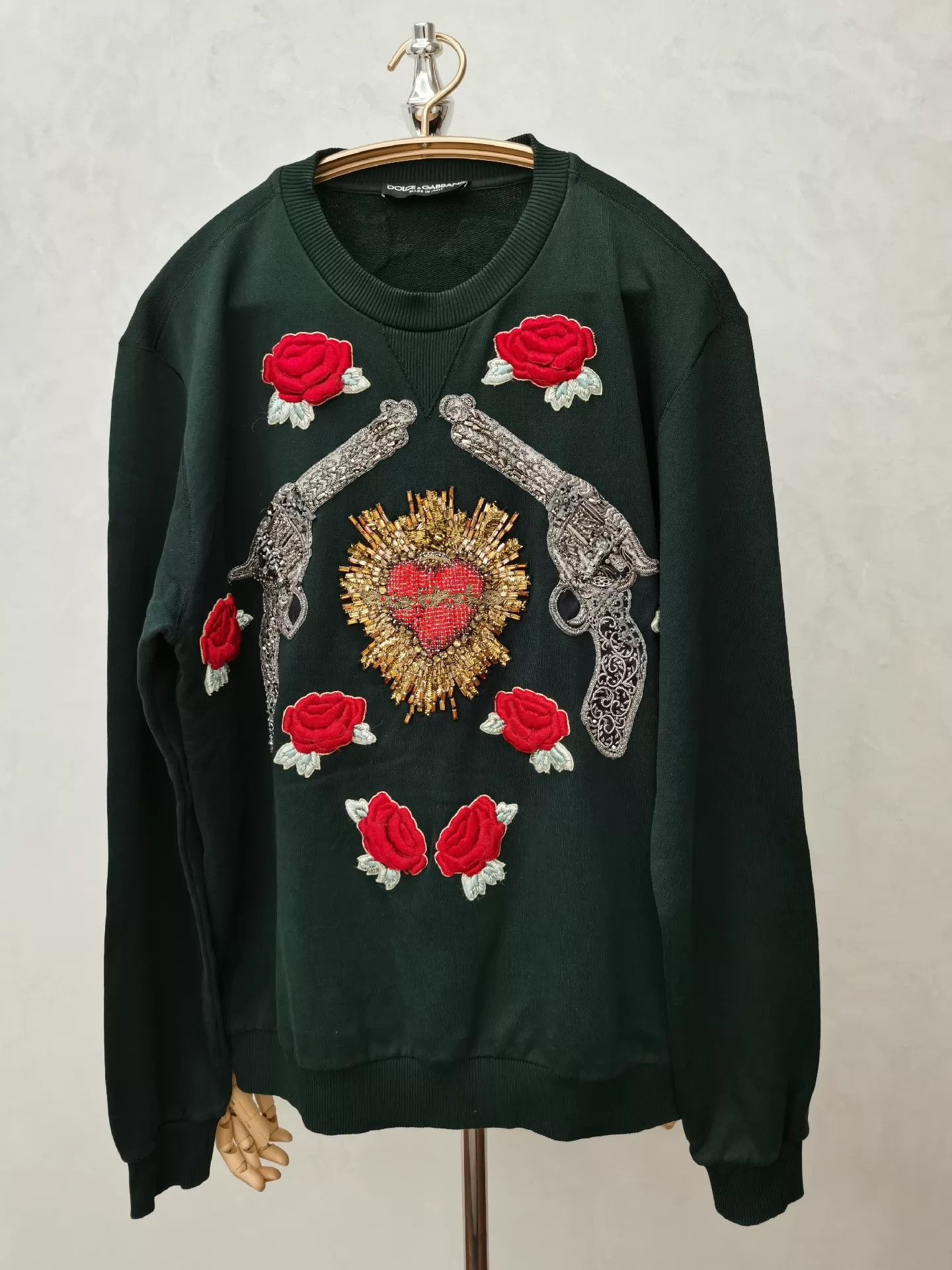 Dolce & Gabbana Dolce&Gabbana Crystal Rose 3D Embroidery Size 50 Worn Once Dry Cleaned Size US M / EU 48-50 / 2 - 1 Thumbnail