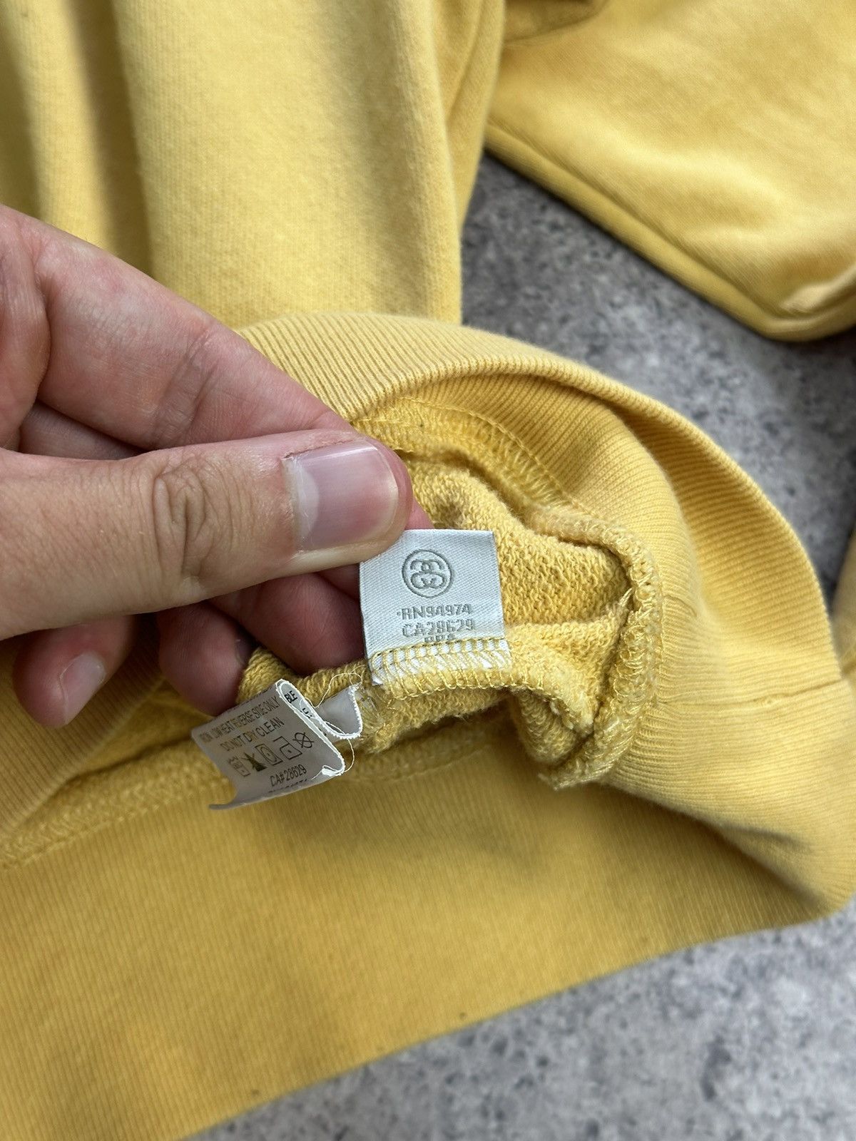 Stussy × Vintage Vintage Stussy Cropped Sweatshirt Big Logo Y2K Archival Size L / US 10 / IT 46 - 10 Thumbnail