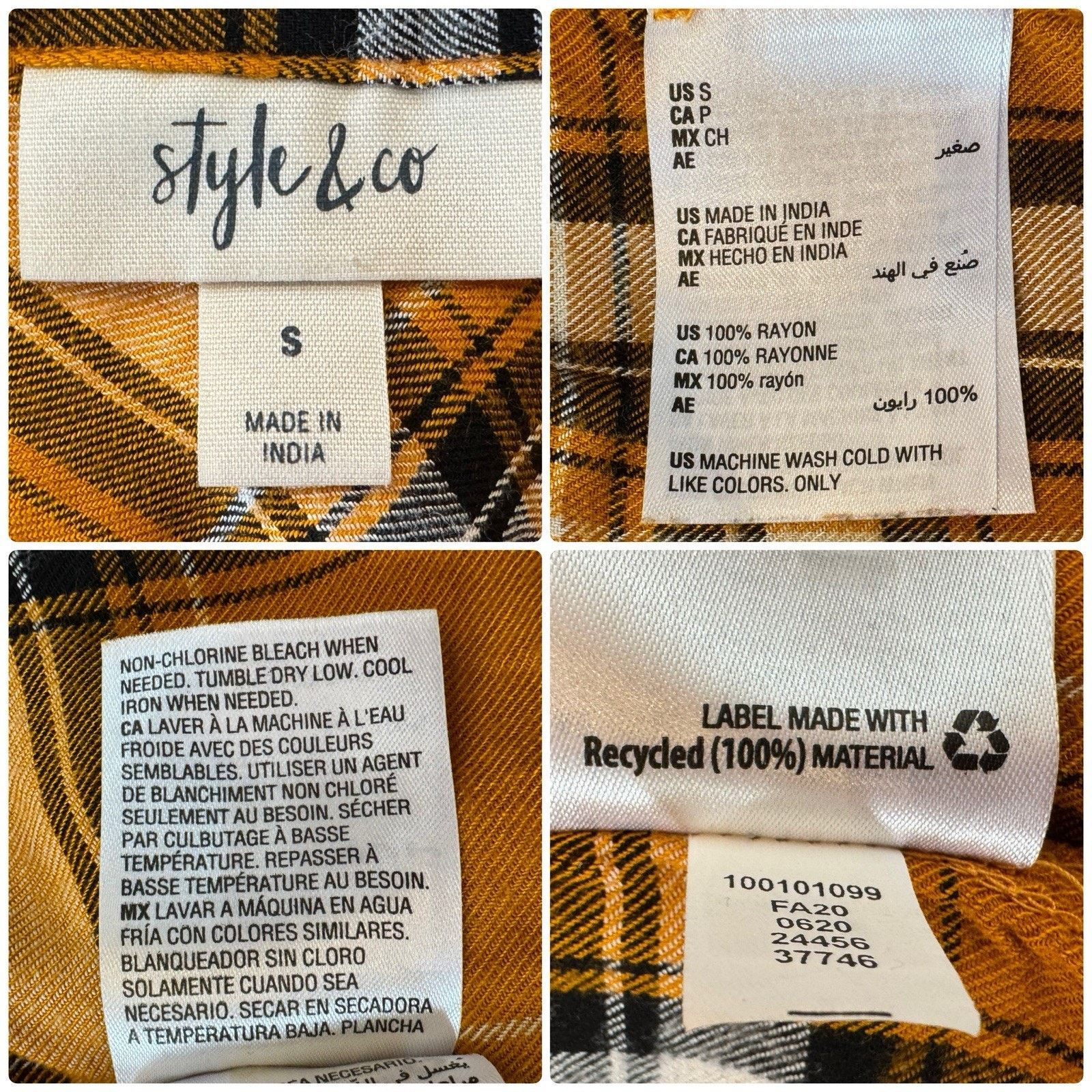 Other LIZZO Plaid Flannel Rap Hip Hop Plaid Flannel Shirt Blouse Size S / US 4 / IT 40 - 9 Thumbnail