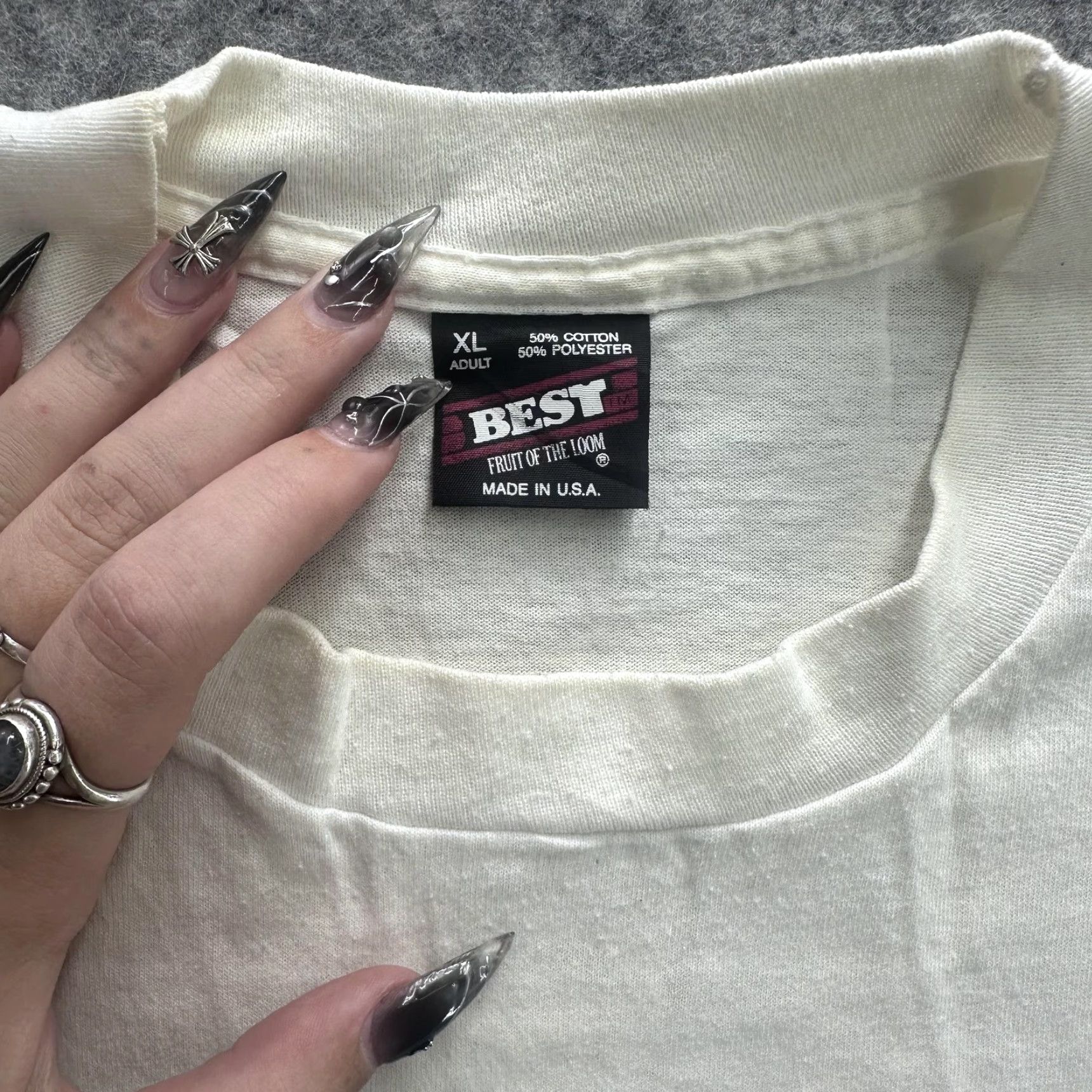Fruit Of The Loom VINTAGE 1956 Shirt Mens XL White Classic Car Graphic 50/50 Made USA 90s Size US XL / EU 56 / 4 - 3 Thumbnail