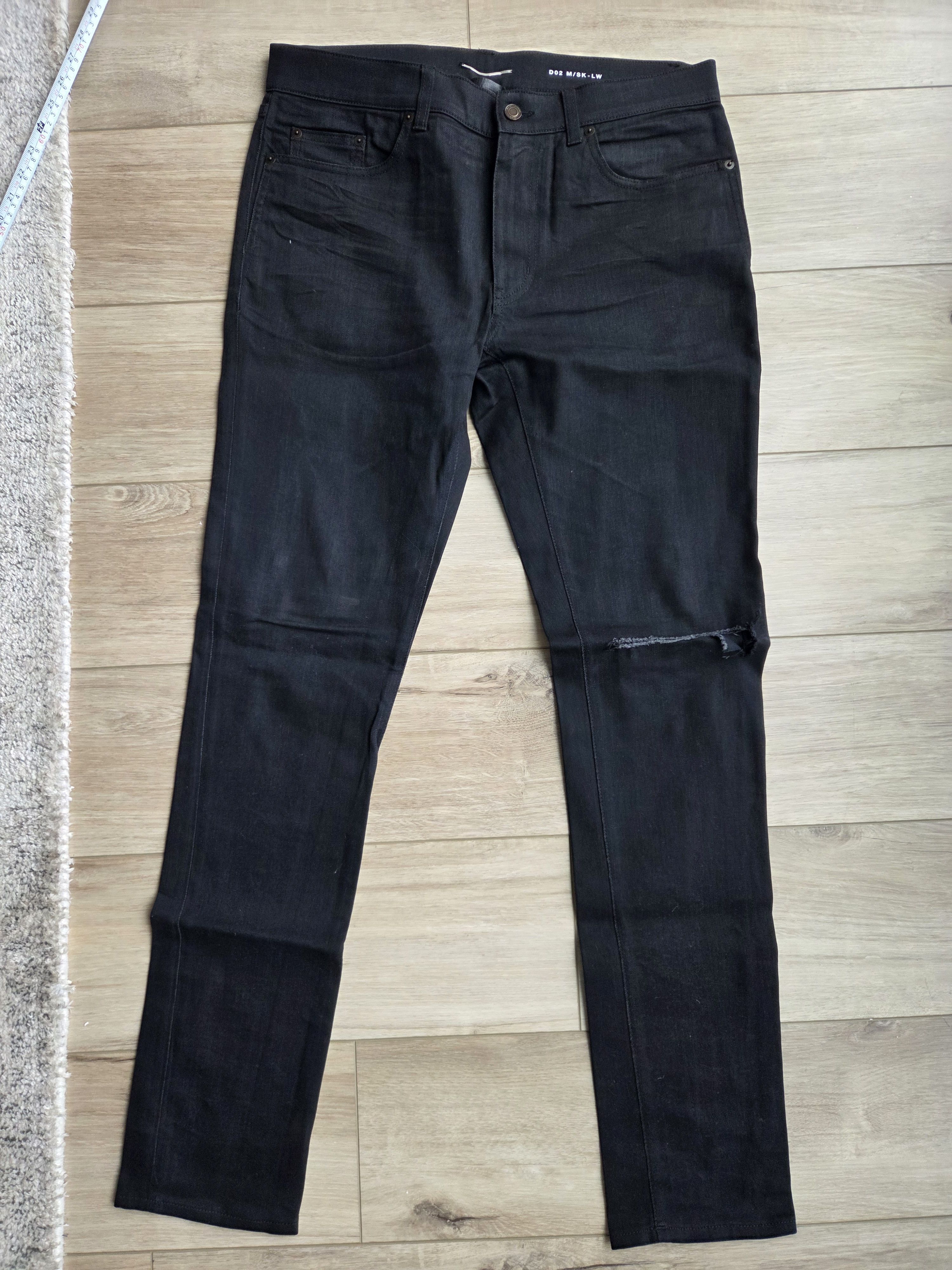Yves Saint Laurent Ysl black denim jeans Size US 33 - 4 Thumbnail
