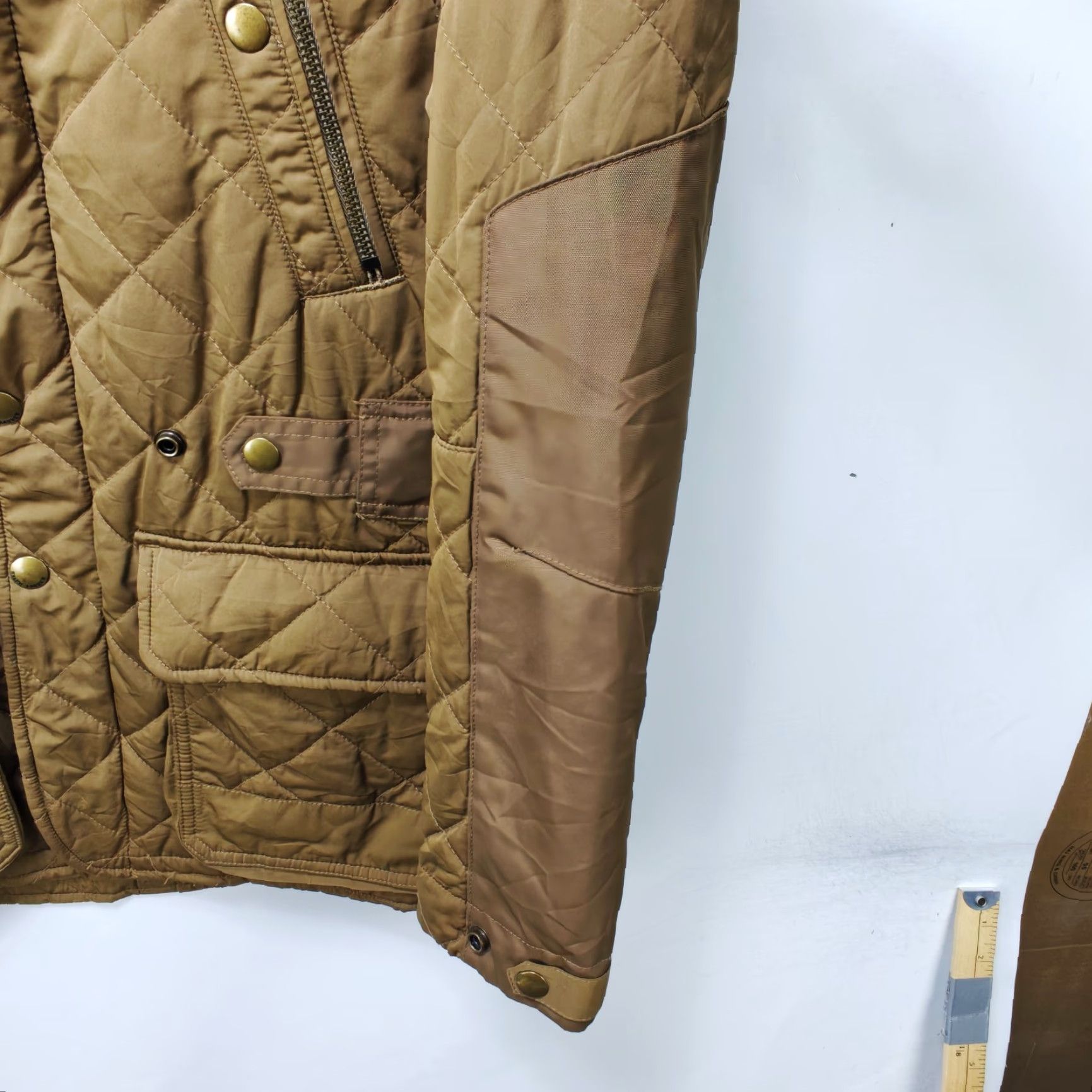 Ralph Lauren VINTAGE Ralph Lauren Polo Quilted Jacket Womens S Beige Down Puffer 90s Winter Jacket Womens Sportswear Zip Size S / US 4 / IT 40 - 6 Thumbnail