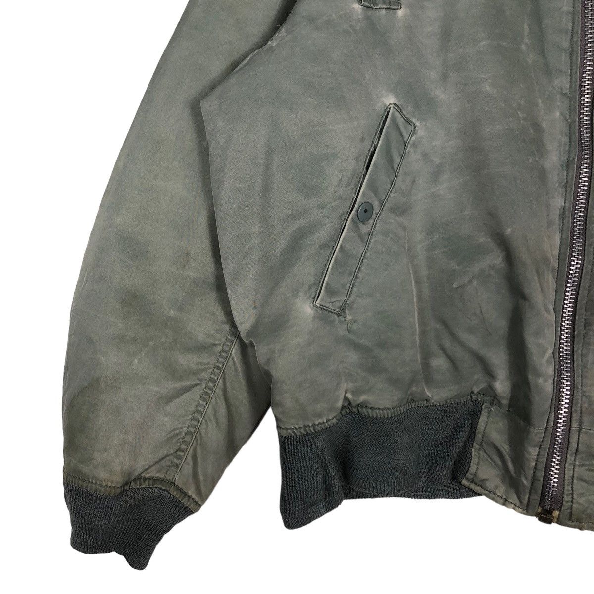 Vintage 🔥Vintage MA-1 Bomber Jacket Houstan Fly Air Forces USA Size US XL / EU 56 / 4 - 5 Thumbnail