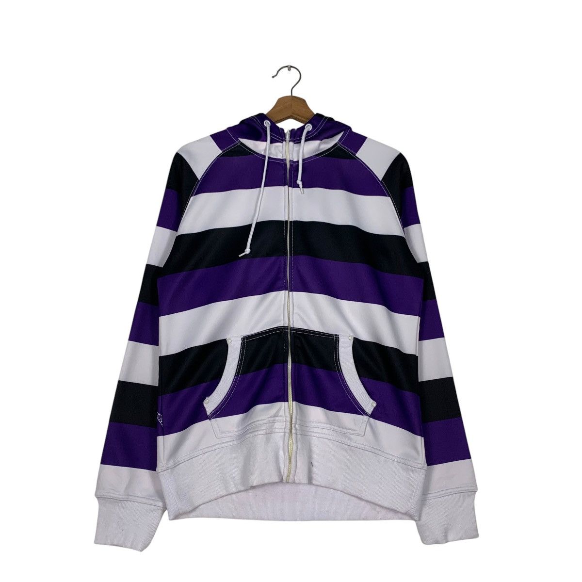 Empyre EMPYRE Striped Zipper Hoodies Sweatshirt #1249-C56 Size US L / EU 52-54 / 3 - 10 Thumbnail