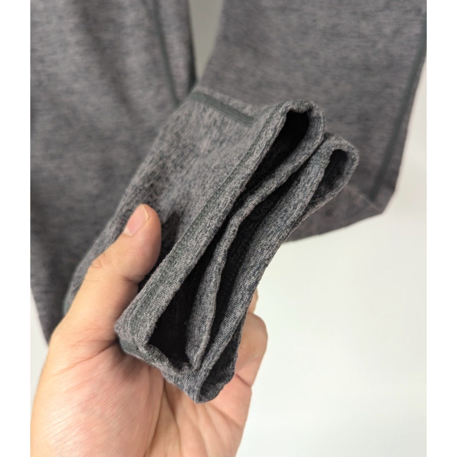 Vintage Feat Leggings Women's Gray Solace Mid Rise Ankle Seamless Yoga Gym & Training Charcoal XS-XL Size 36" / US 14 / IT 50 - 2 Thumbnail