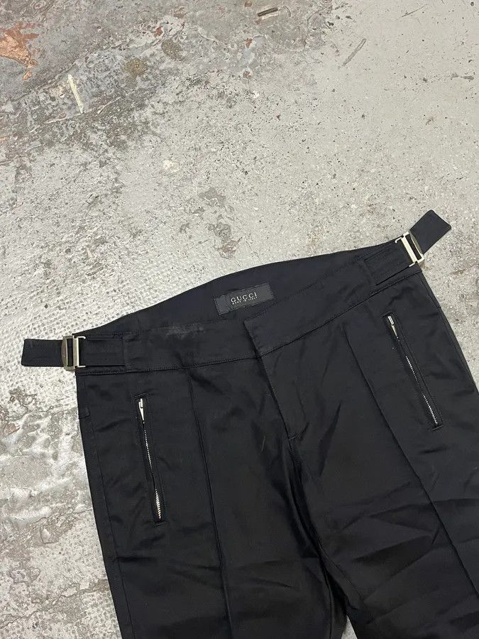 Gucci Gucci Black Zip Slim Tailored Pants Size US 34 / EU 50 - 6 Thumbnail