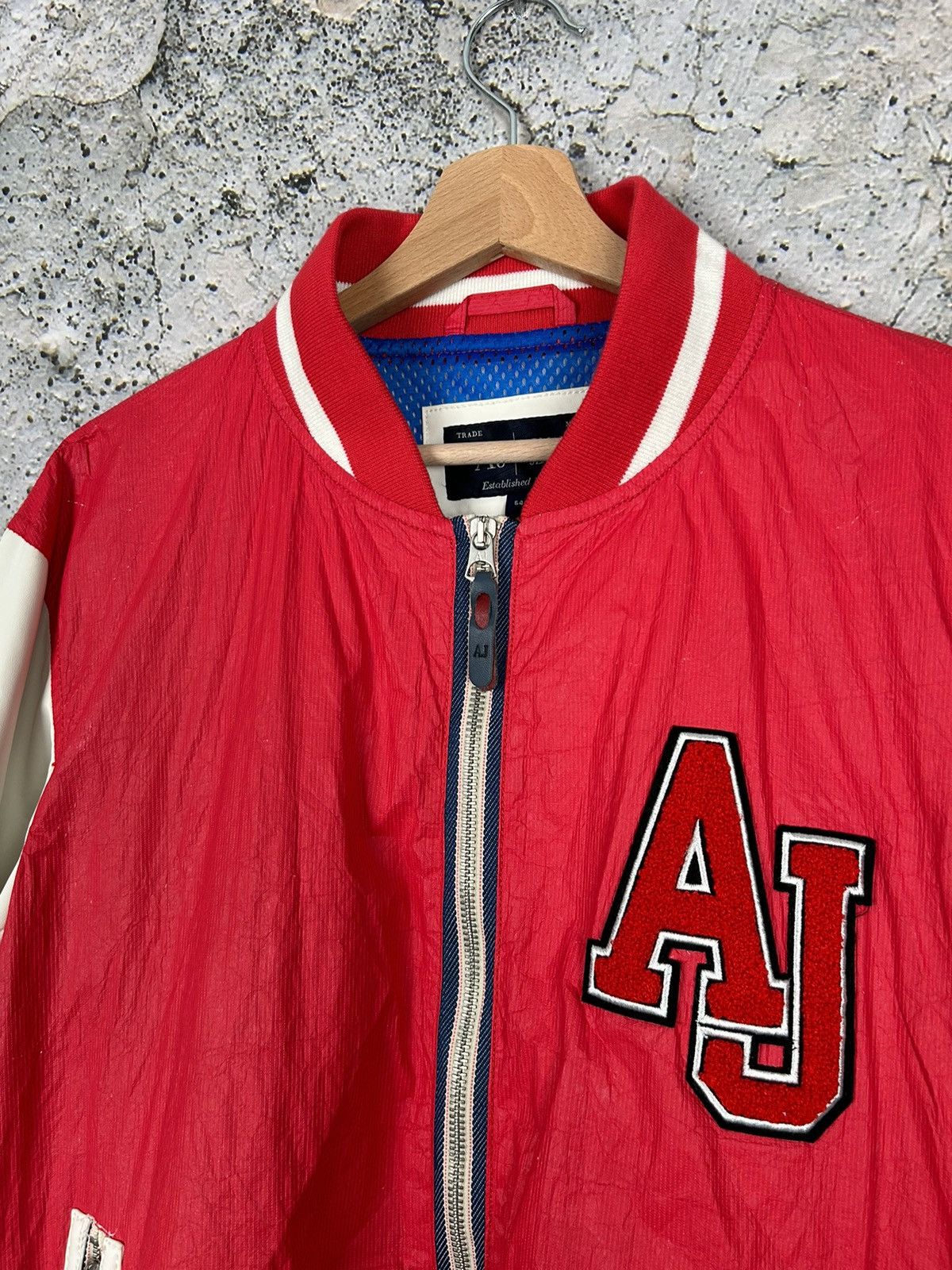 Armani Vintage Armani Jeans Varsity Bomber Jacket Avant-garde Y2K Size US L / EU 52-54 / 3 - 3 Thumbnail