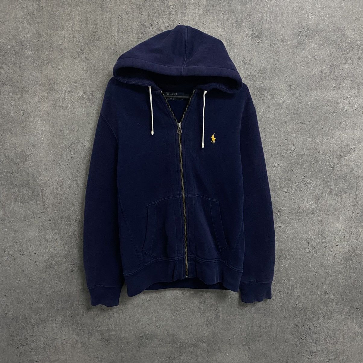 Polo Ralph Lauren Vintage Polo Ralph Lauren Zip Up Hoodie Navy Size US M / EU 48-50 / 2 - 1 Thumbnail