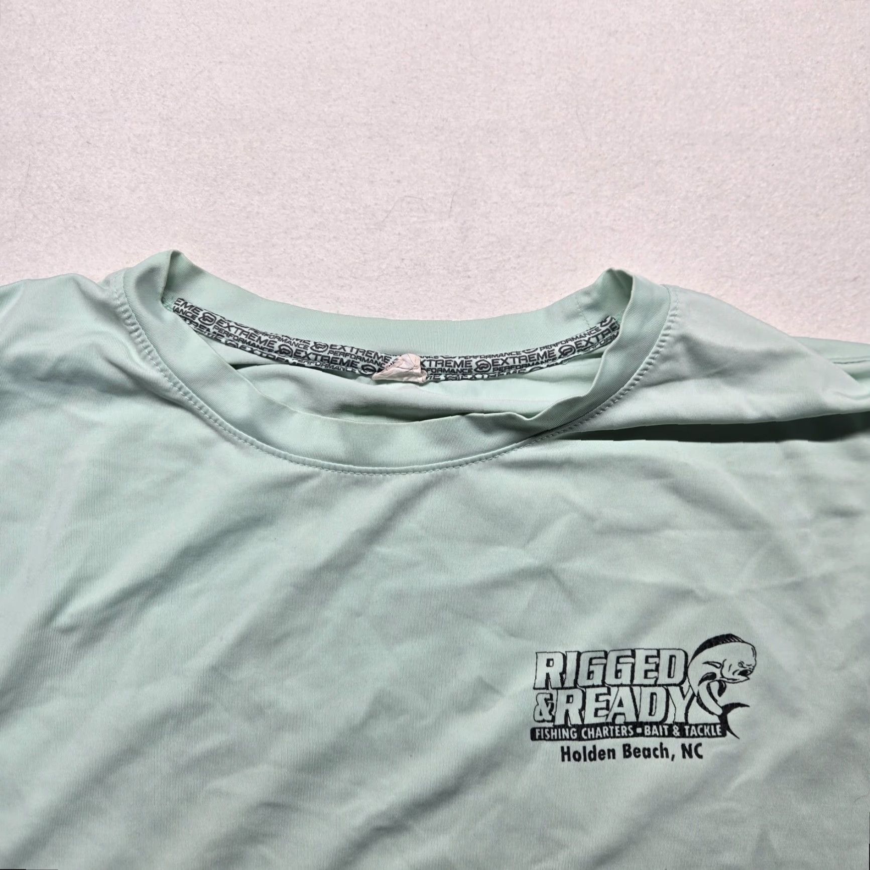 Vintage VINTAGE No (omit) Holden Beach NC UPF 50+ Vacation Fishing Shirt Adult XL Green Graphic T-Shirt Beach Mens Size US XL / EU 56 / 4 - 3 Thumbnail
