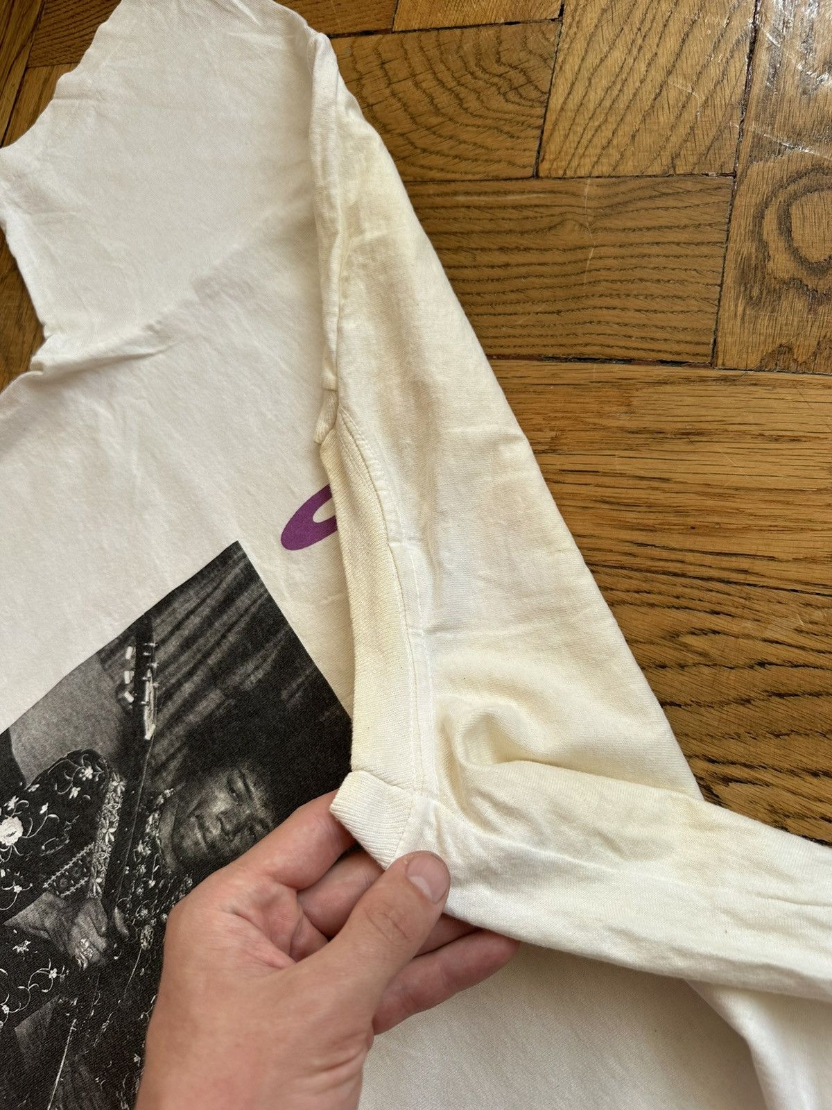 Band Tees × Vintage Jimi Hendrix Uni Vibes Screen Stars Vintage T Shirt Size US L / EU 52-54 / 3 - 12 Thumbnail