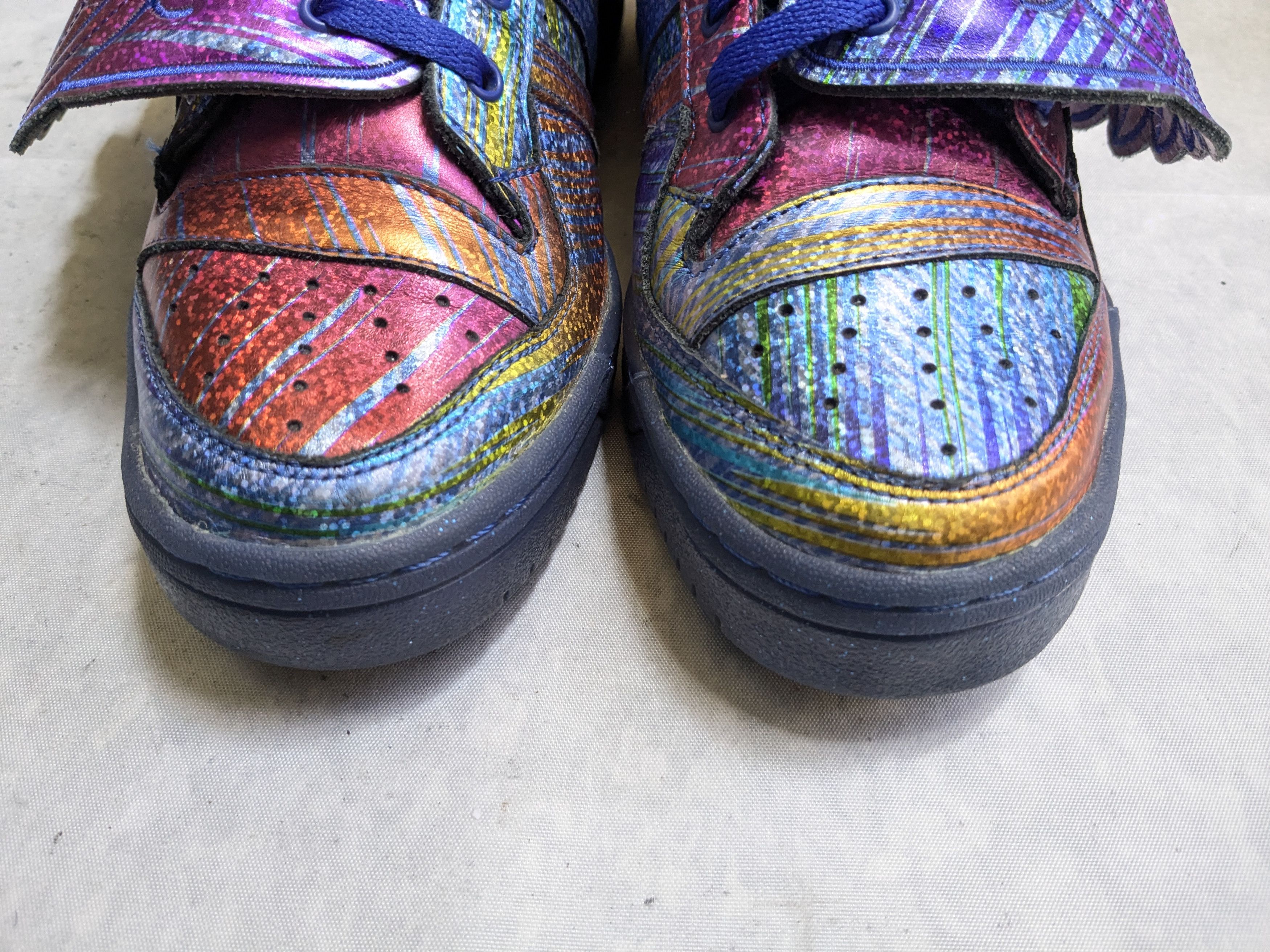 Jeremy Scott Adidas Jeremy Scott JS Wings Rainbow Foil Sneakers Q23650 Size US 10.5 / EU 43-44 - 4 Thumbnail
