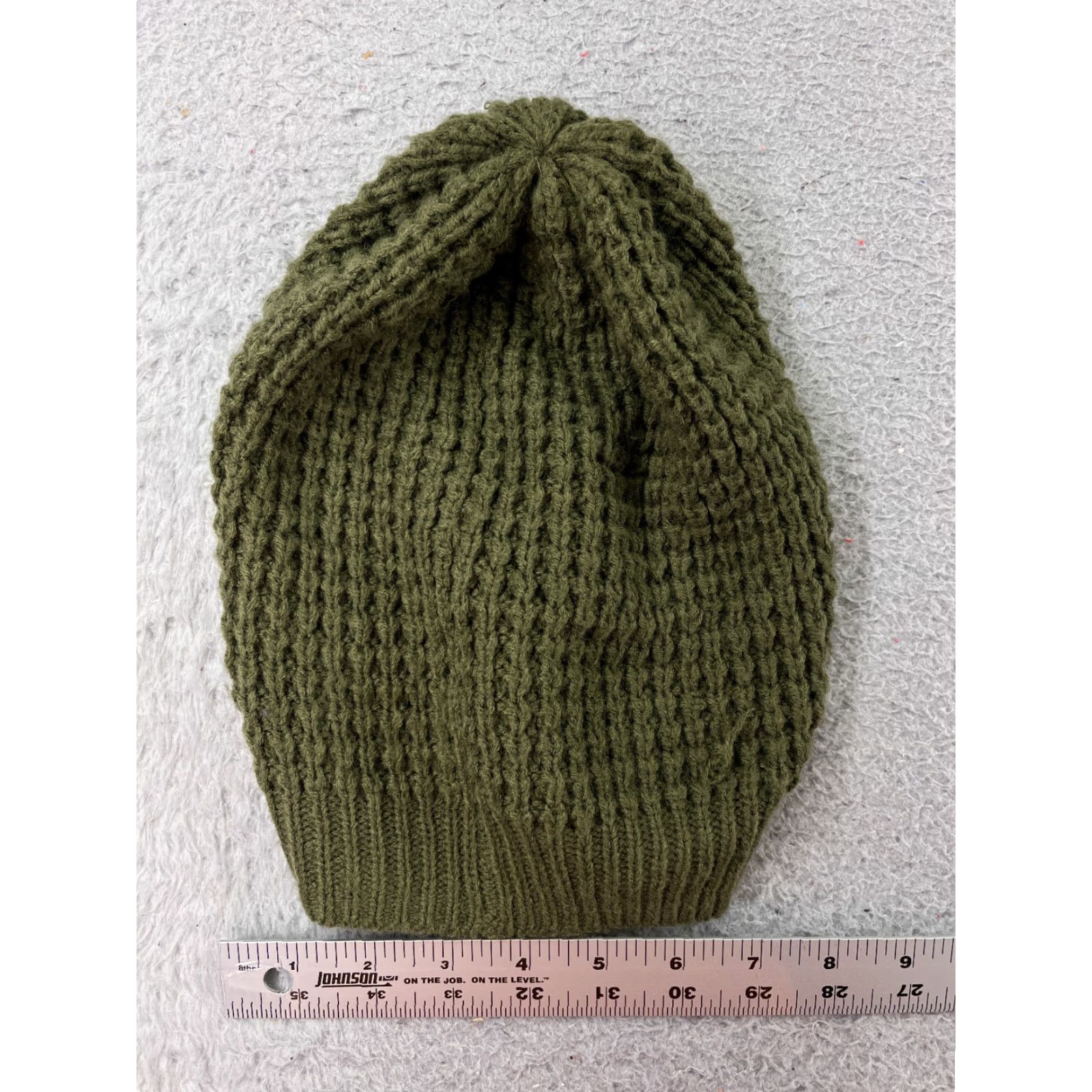 Vintage Target Beanie Knit Adult One Size Green 100% Acrylic Ski Hat Mens Beanie Winter Cap - Breathable Lightweight Knit Hat Size ONE SIZE - 2 Thumbnail