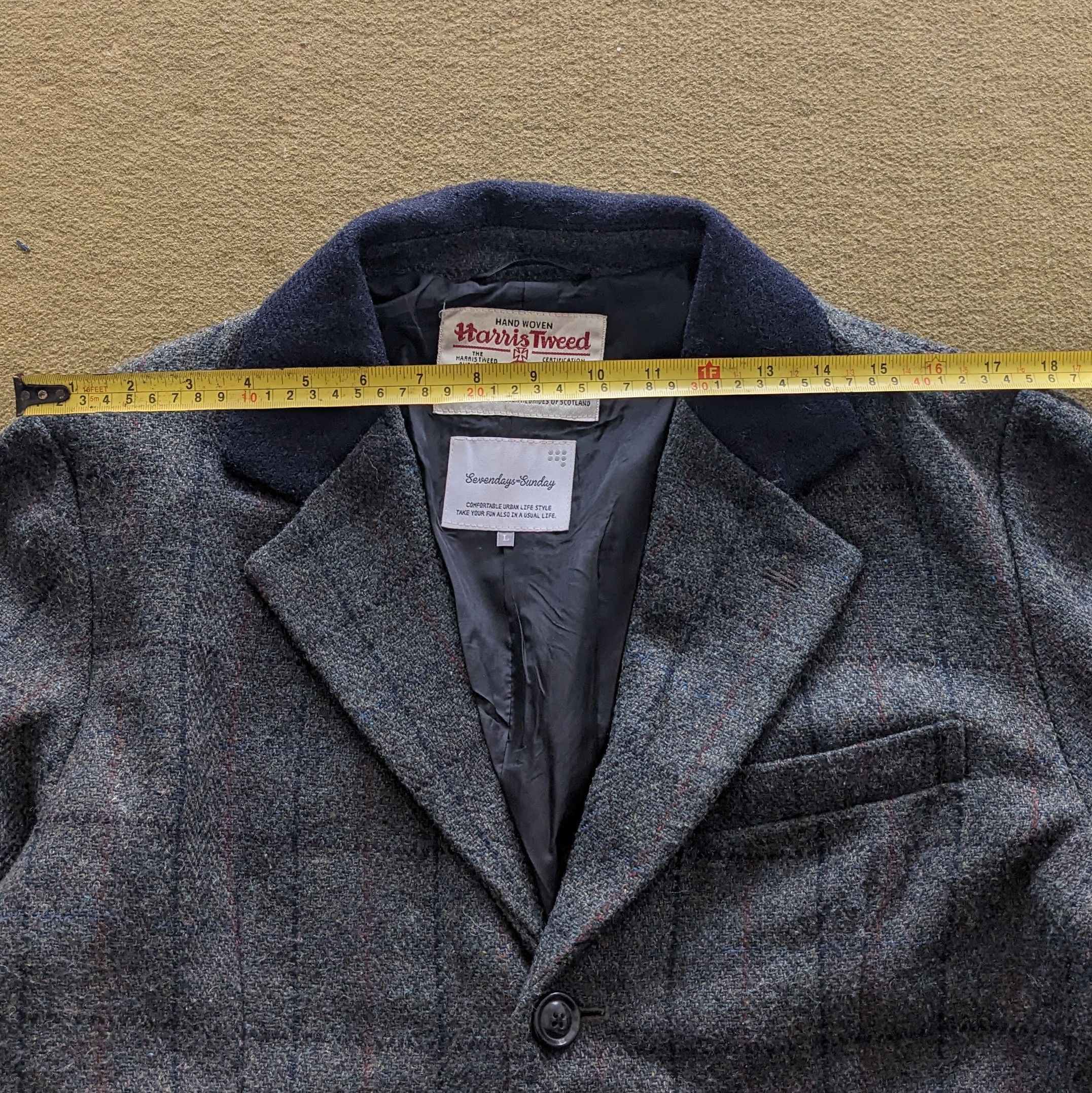 Harris Tweed Vintage HARRIS TWEED Long Style Jacket Size US M / EU 48-50 / 2 - 5 Thumbnail