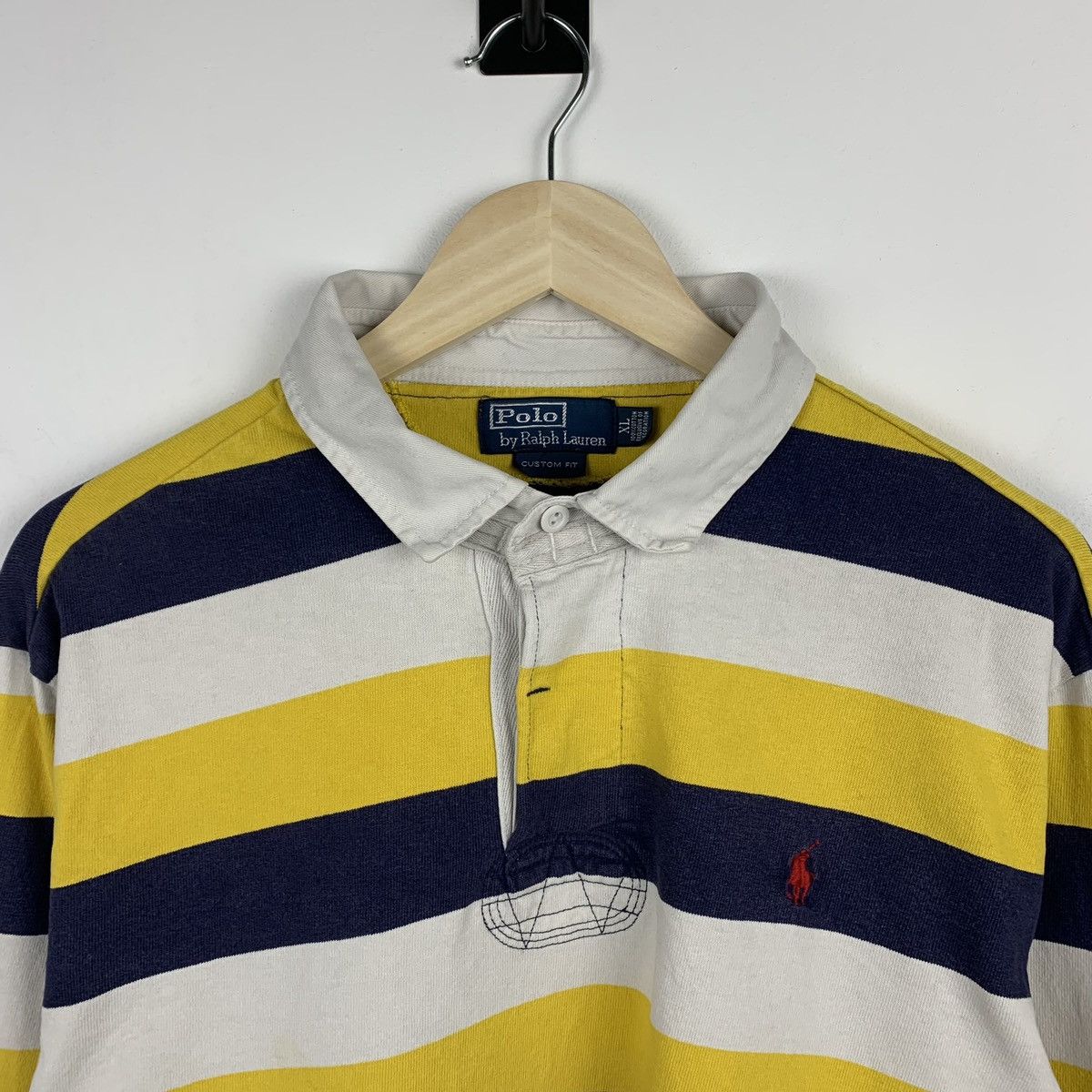 Polo Ralph Lauren Vintage Polo Ralph Lauren Striped Rugby Shirt Long Sleeve Size US XL / EU 56 / 4 - 6 Thumbnail