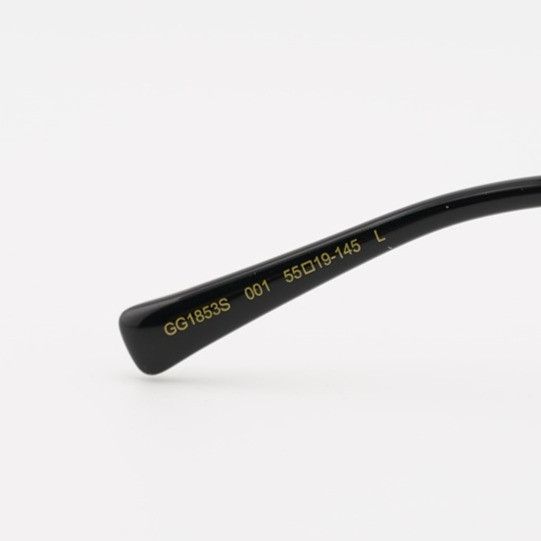 Gucci Gucci GG1853S 001 Sunglasses Gold Oval Frame, Grey Lenses Size ONE SIZE - 3 Thumbnail