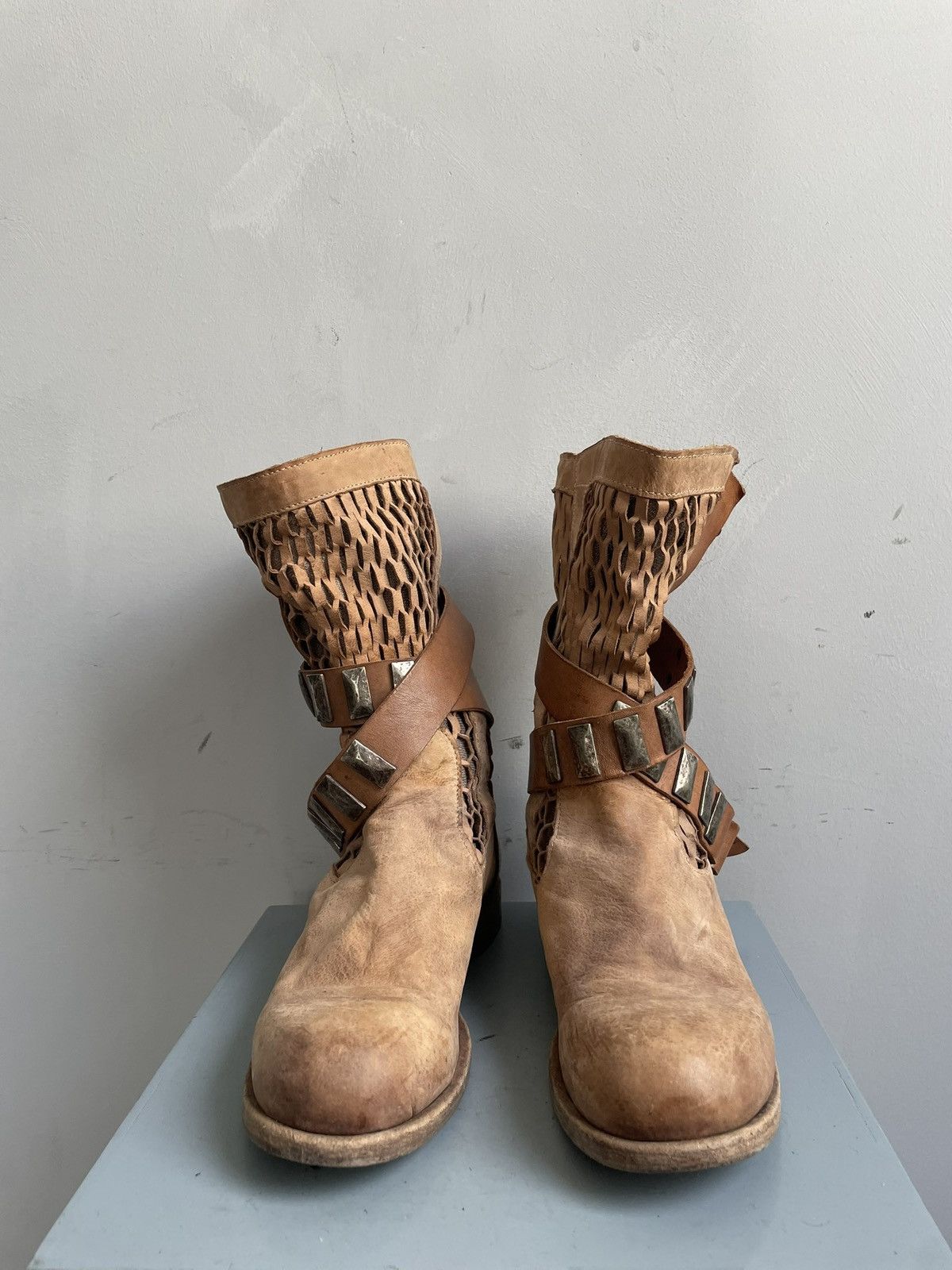 A.S.98 Tornado japanese Avant garde Bikkembergs style boots 90s Size US 7.5 / EU 40-41 - 3 Thumbnail