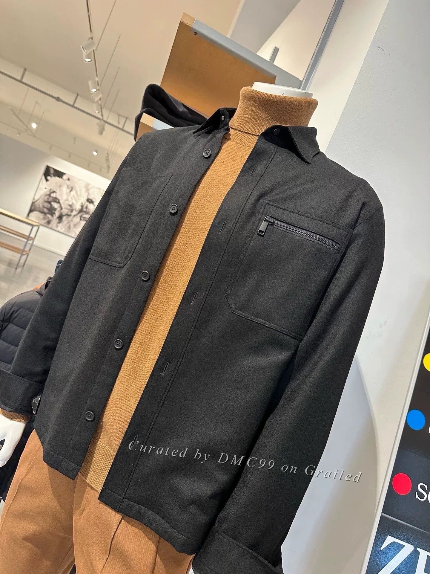 Ermenegildo Zegna Zegna Men's Black Wool Jacket Size US L / EU 52-54 / 3 - 9 Thumbnail