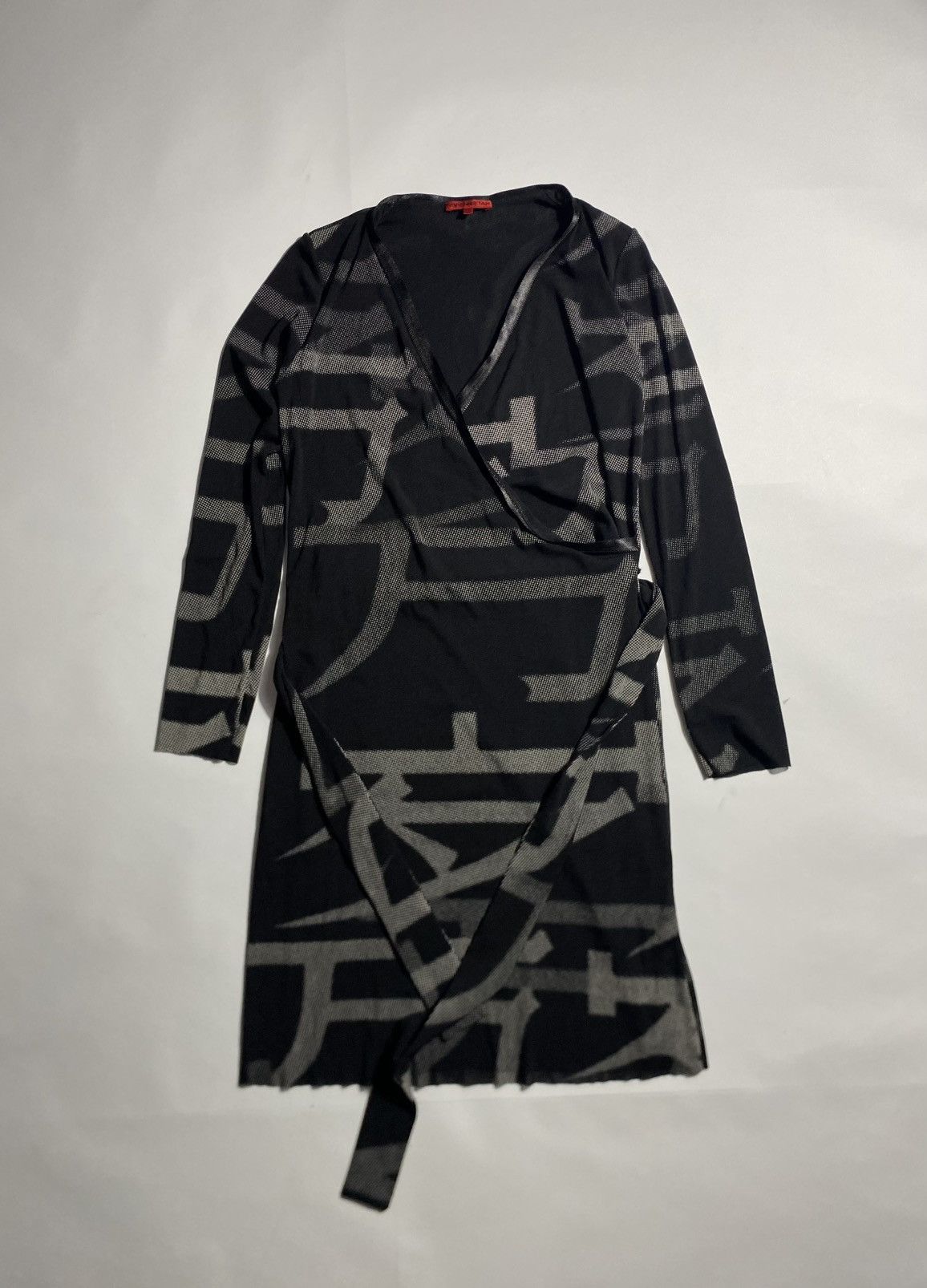 Vivienne Tam RUNWAY VIVIENNE TAM FALL 2013 ABSTRACT PRINTED MESH DRESS Size S / US 4 / IT 40 - 2 Thumbnail