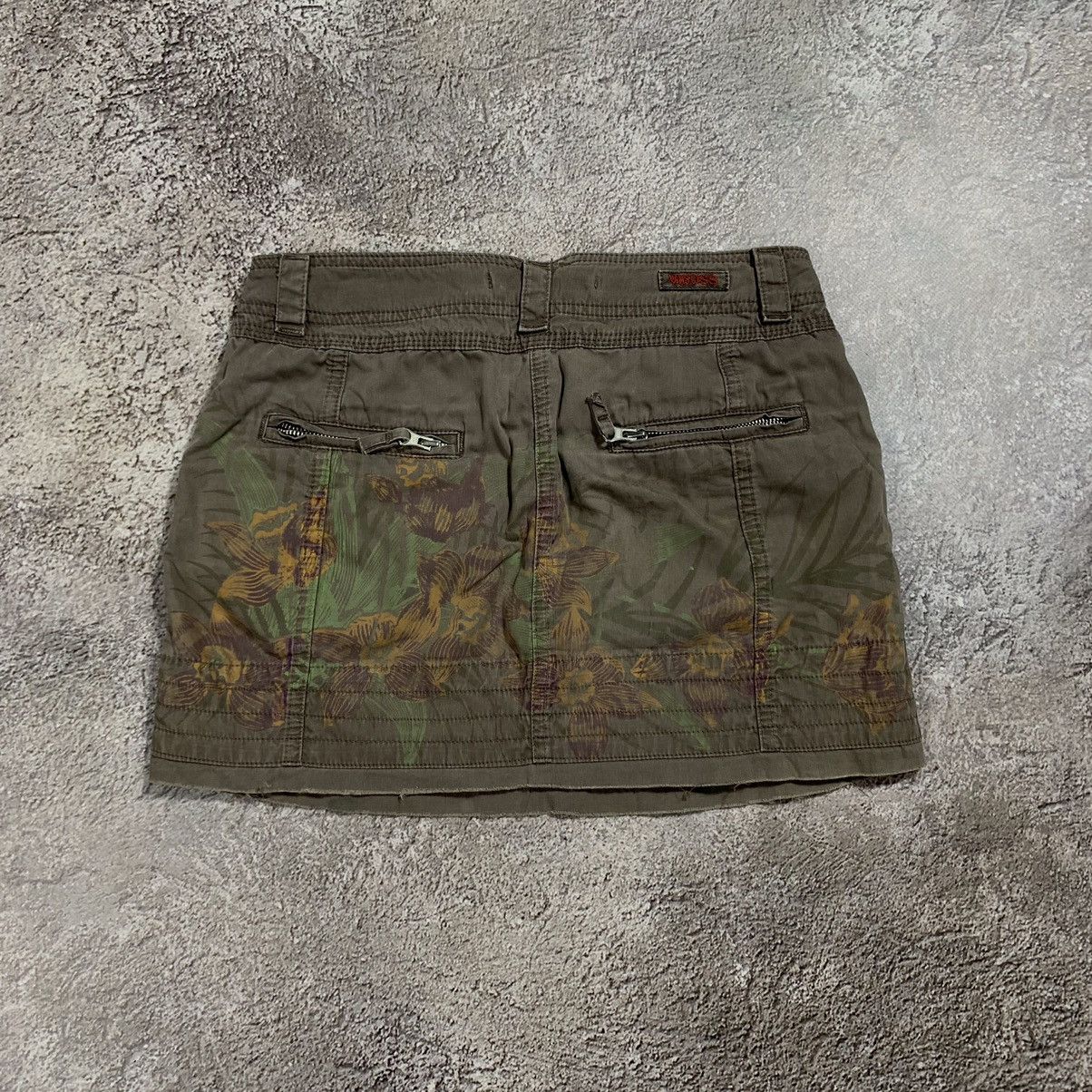 Vintage Vintage Y2K Floral Mini Skirt Cargo Pocket Grunge Slim 26 Size 26" / US 2 / IT 38 - 6 Thumbnail