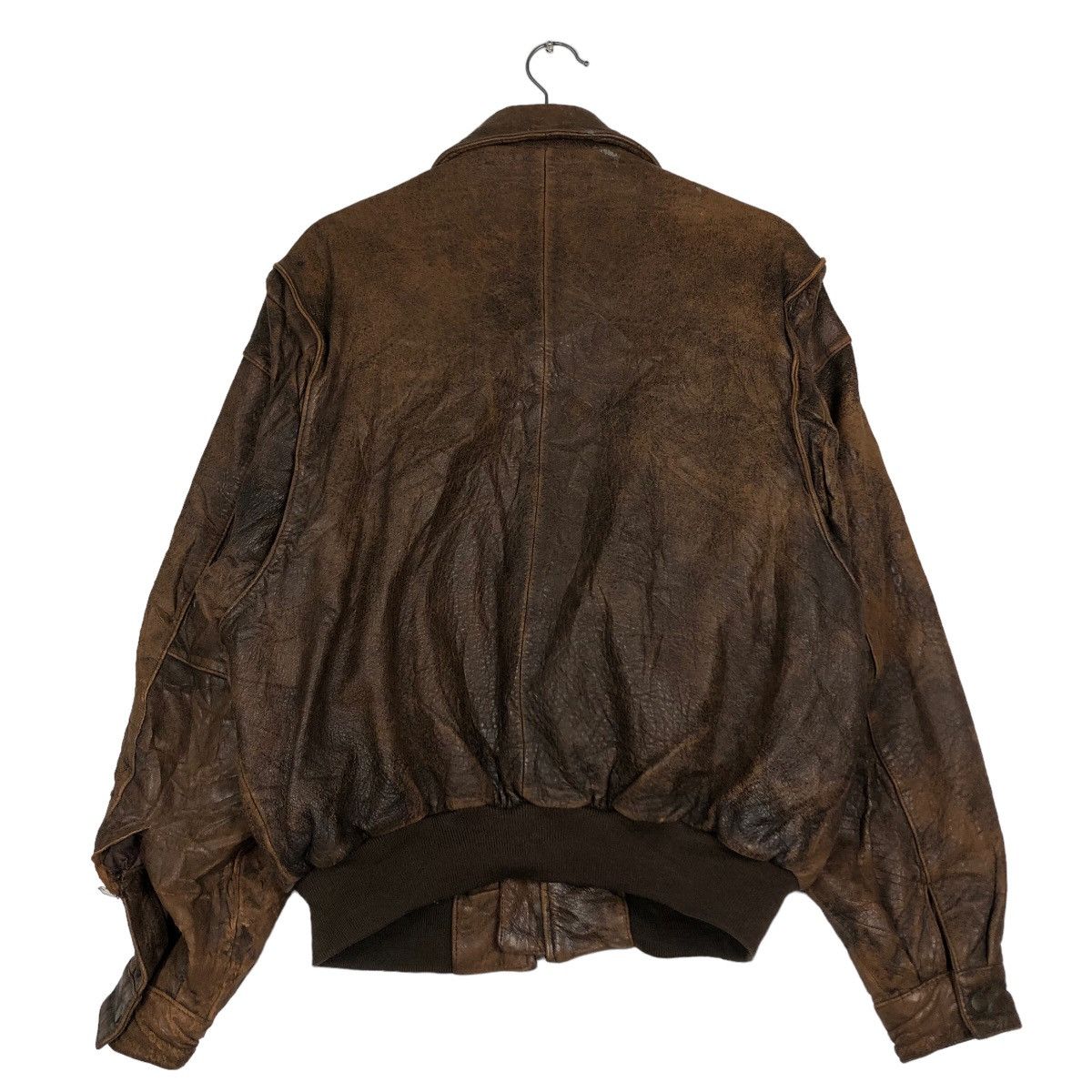 Japanese Brand 🔥Vintage Aviators Leather Jacket Crackers Mode Avant Garde Size US L / EU 52-54 / 3 - 8 Thumbnail