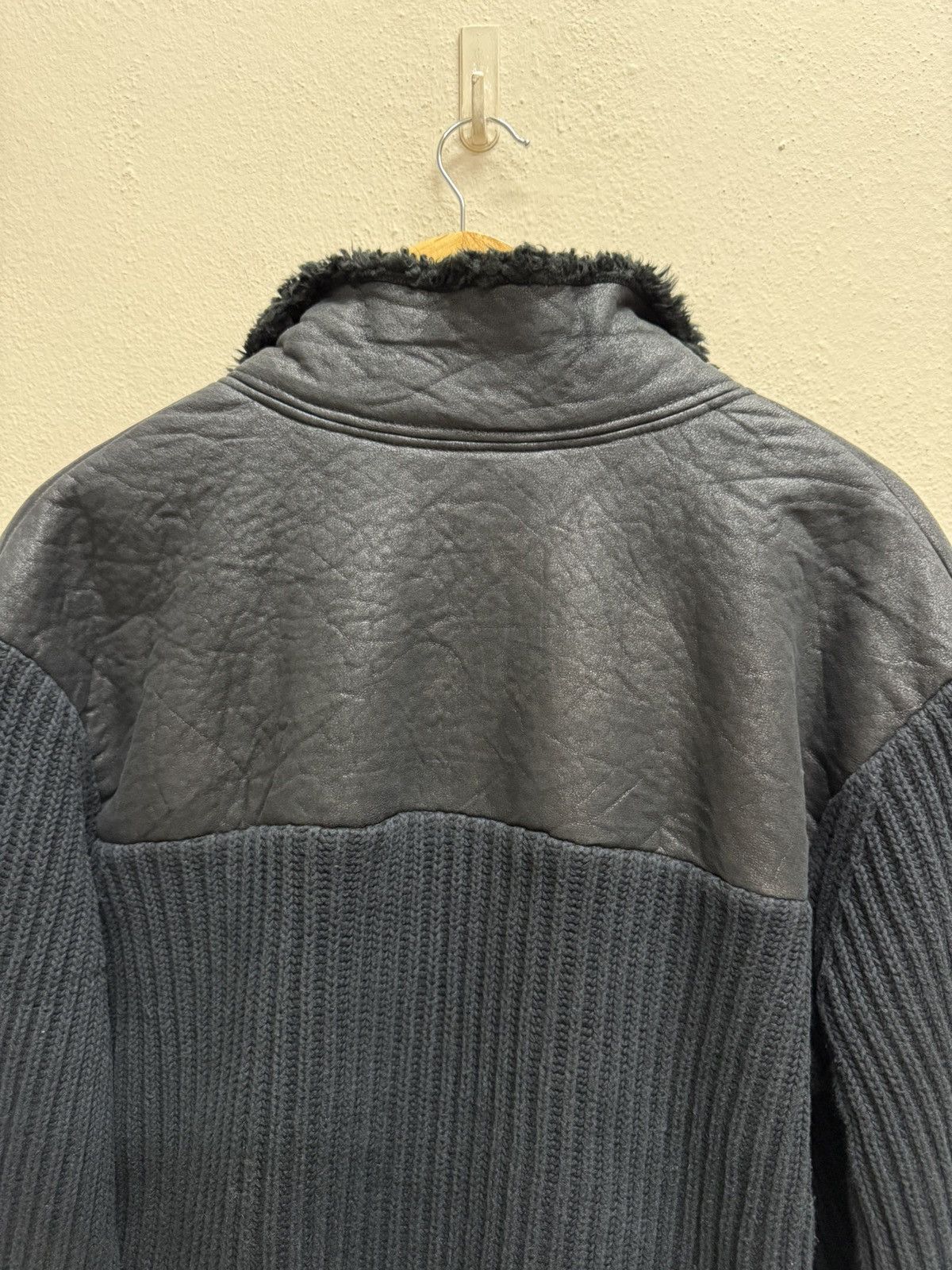 Armani Exchange Armani Exchange Black faux fur knit Jacket Size US L / EU 52-54 / 3 - 20 Thumbnail