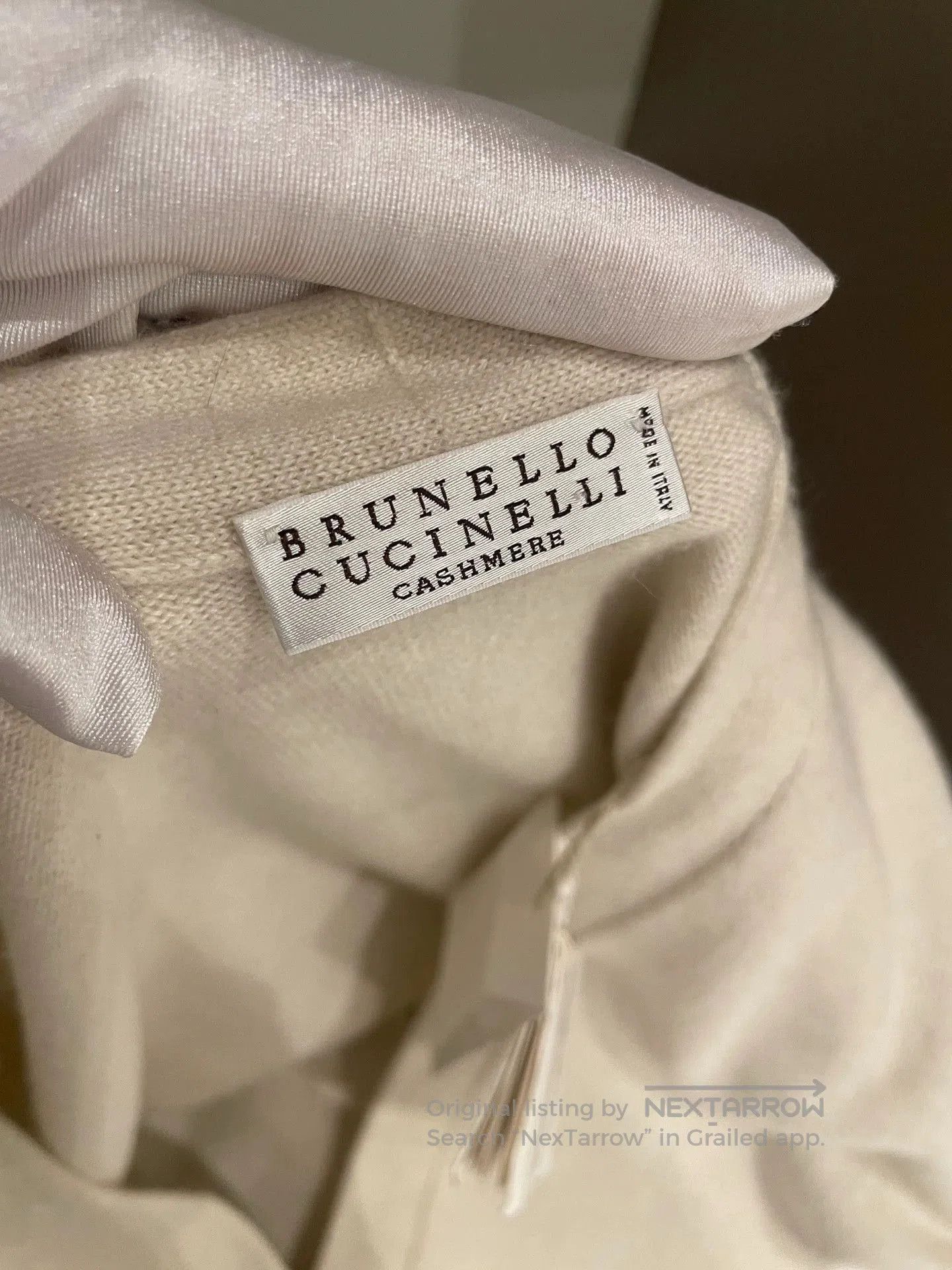 Brunello Cucinelli Brunello Cucinelli Beaded Cashmere Cardigan L. Size US L / EU 52-54 / 3 - 3 Thumbnail