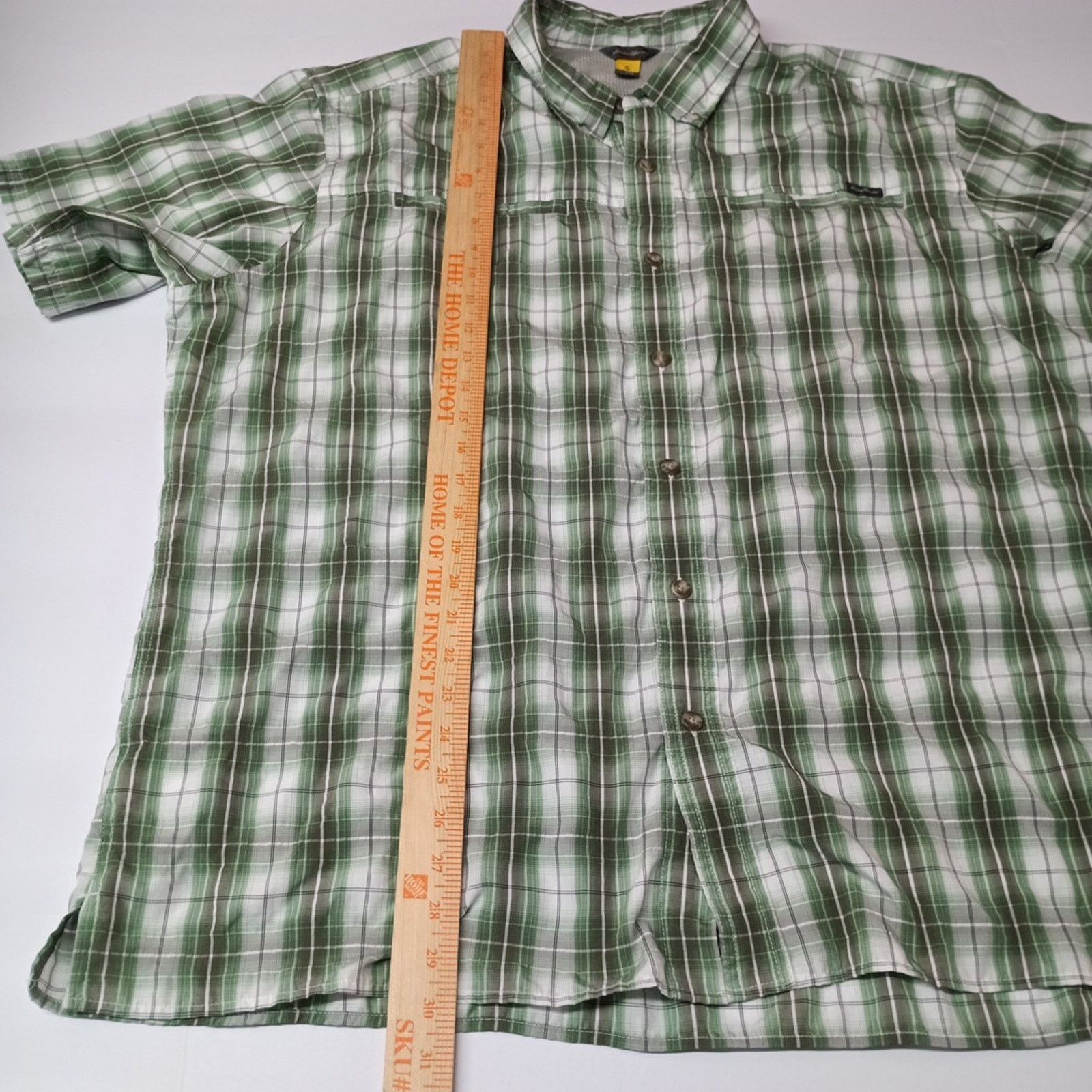 Eddie Bauer Eddie Bauer AV Shirt Men's Size 2XL Button Down Green Check Size US XXL / EU 58 / 5 - 5 Thumbnail