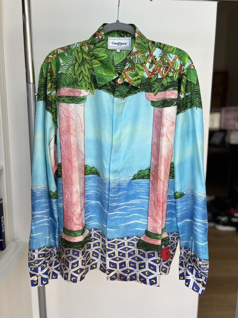 Casablanca Tennis Club Silk Shirt