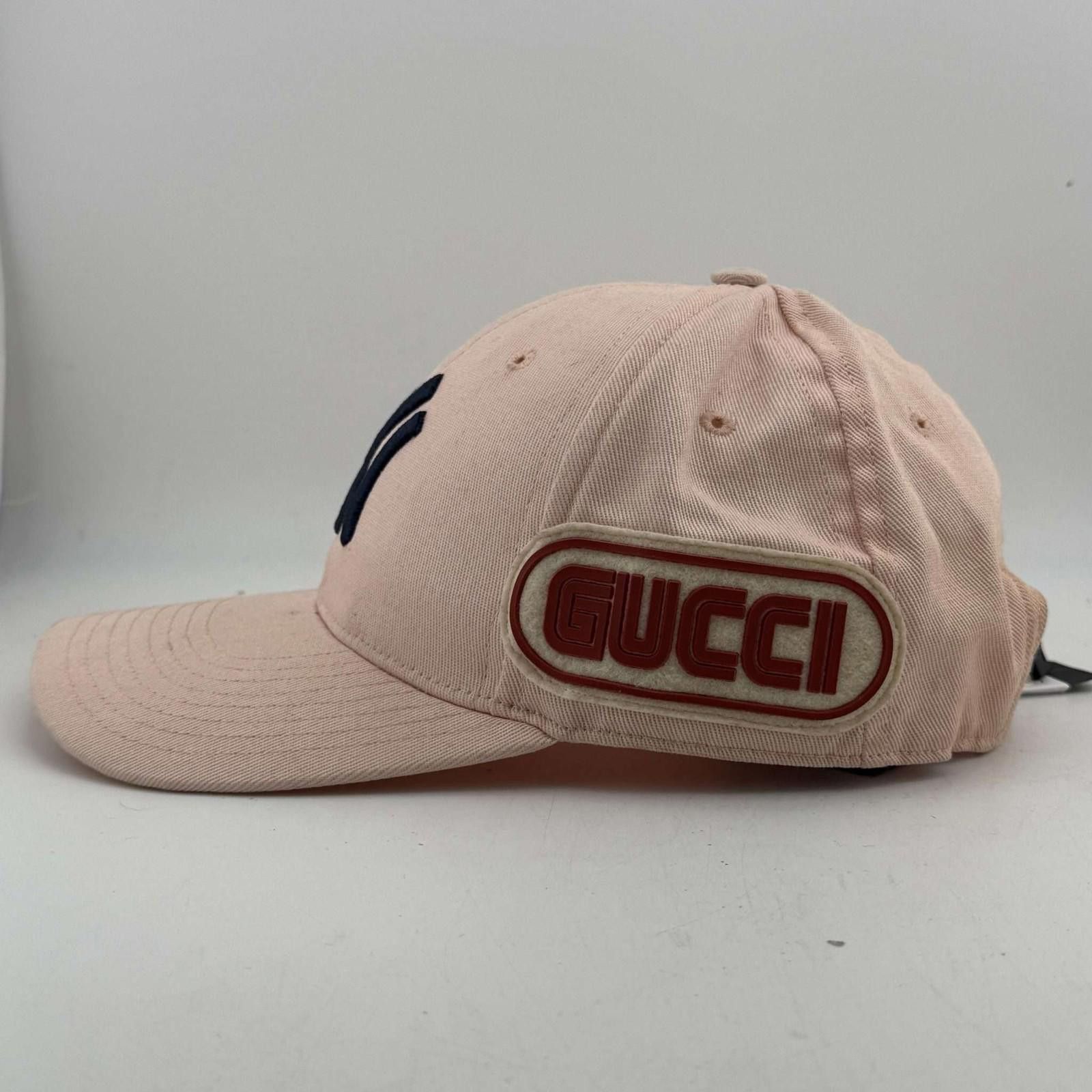 Gucci Gucci x New York Yankees Pink Cap Size ONE SIZE - 3 Thumbnail