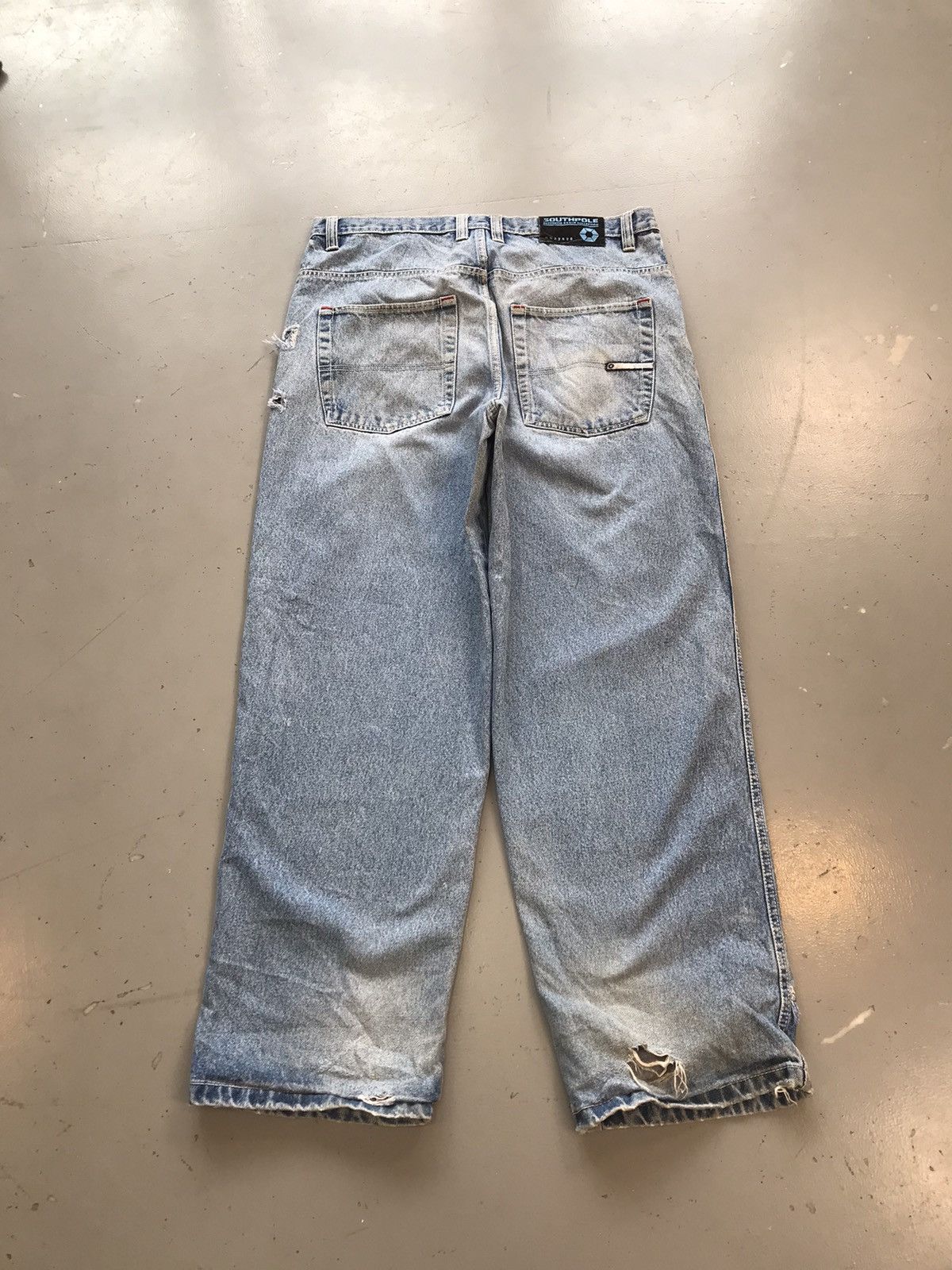 Southpole × Vintage Vintage Southpole white tab baggy fit denim Size US 38 / EU 54 - 7 Thumbnail