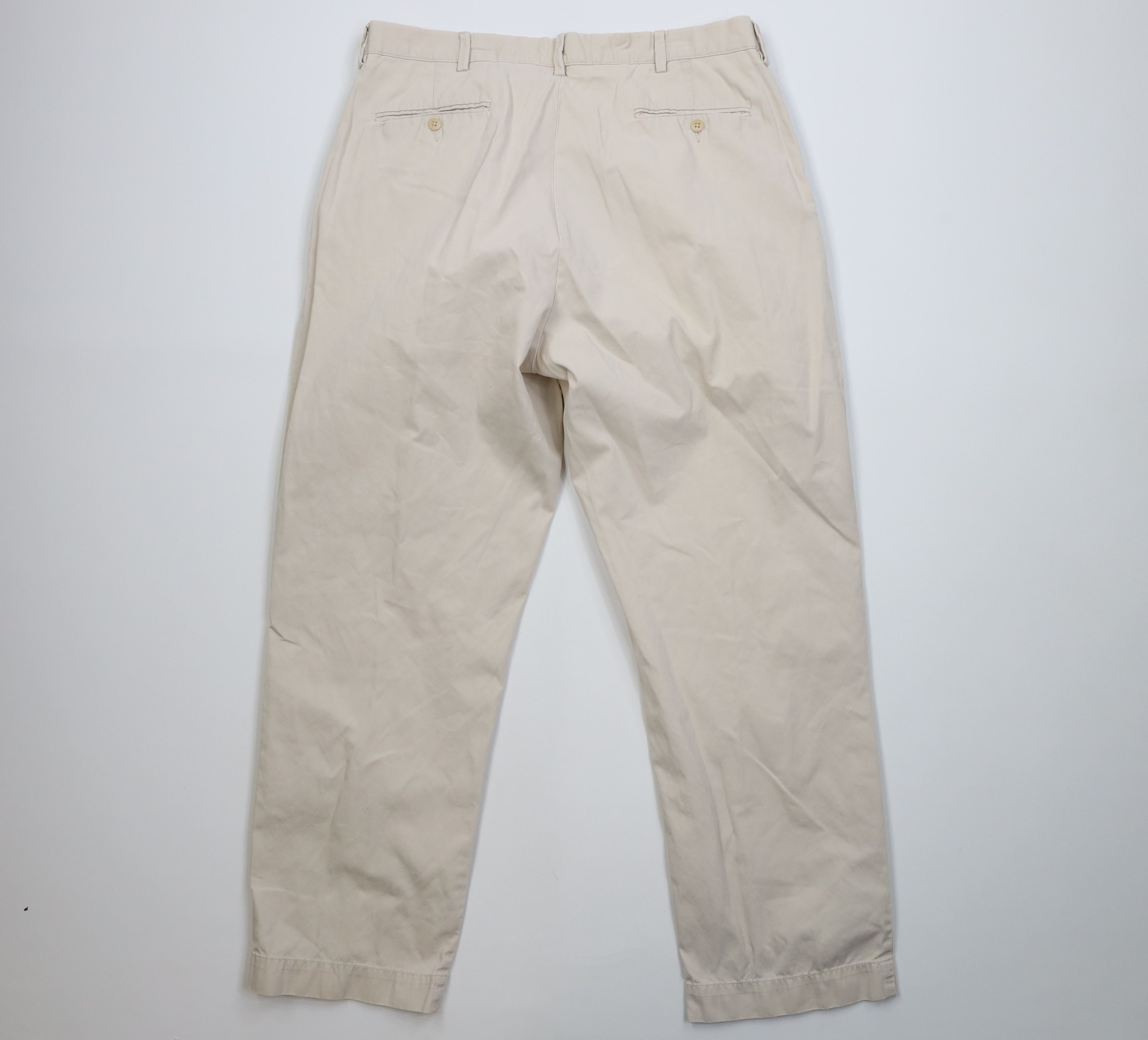 Ralph Lauren Vintage 90s Ralph Lauren Prospect Wide Leg Chino Pants Stone Size US 38 / EU 54 - 11 Thumbnail