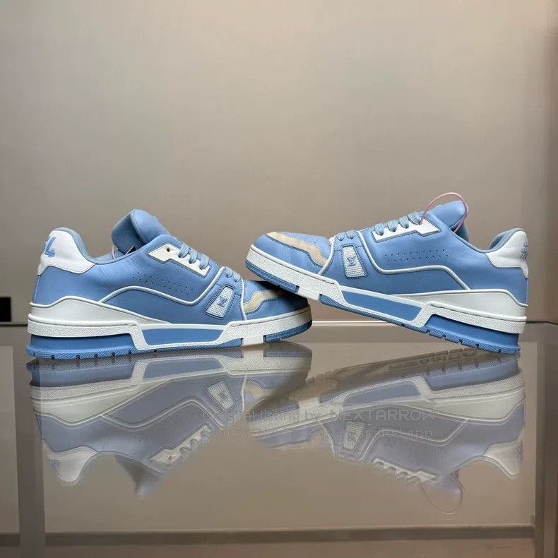 Louis Vuitton Louis Vuitton Trainer Sky Blue shoes Size US 7 / EU 40 - 5 Thumbnail