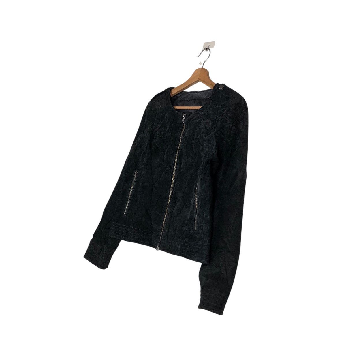 Japanese Brand 📌Vintage Cropped Leather Jacket Rule Issey Miyake Size US L / EU 52-54 / 3 - 3 Thumbnail