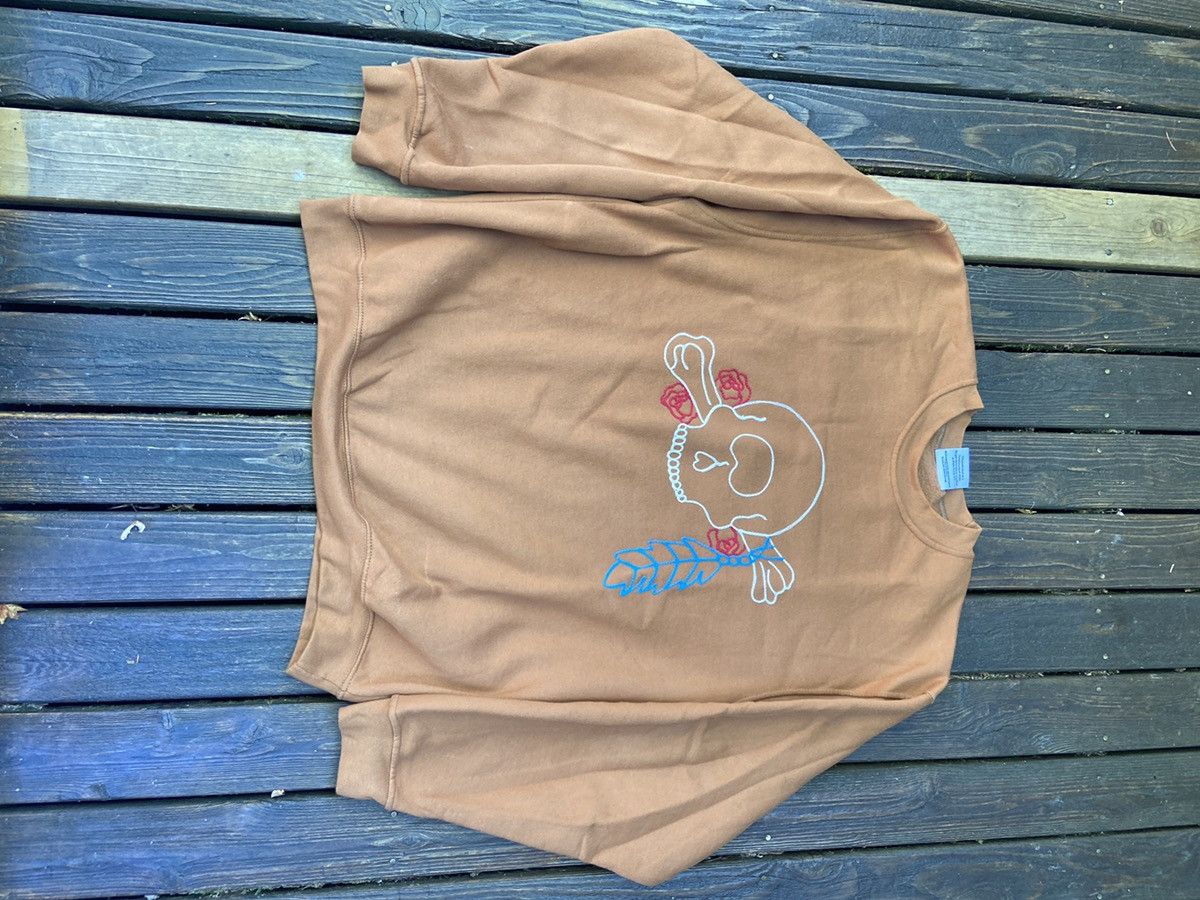 Handmade Grateful Dead hand chainstitched sweatshirt Size US XL / EU 56 / 4 - 2 Thumbnail