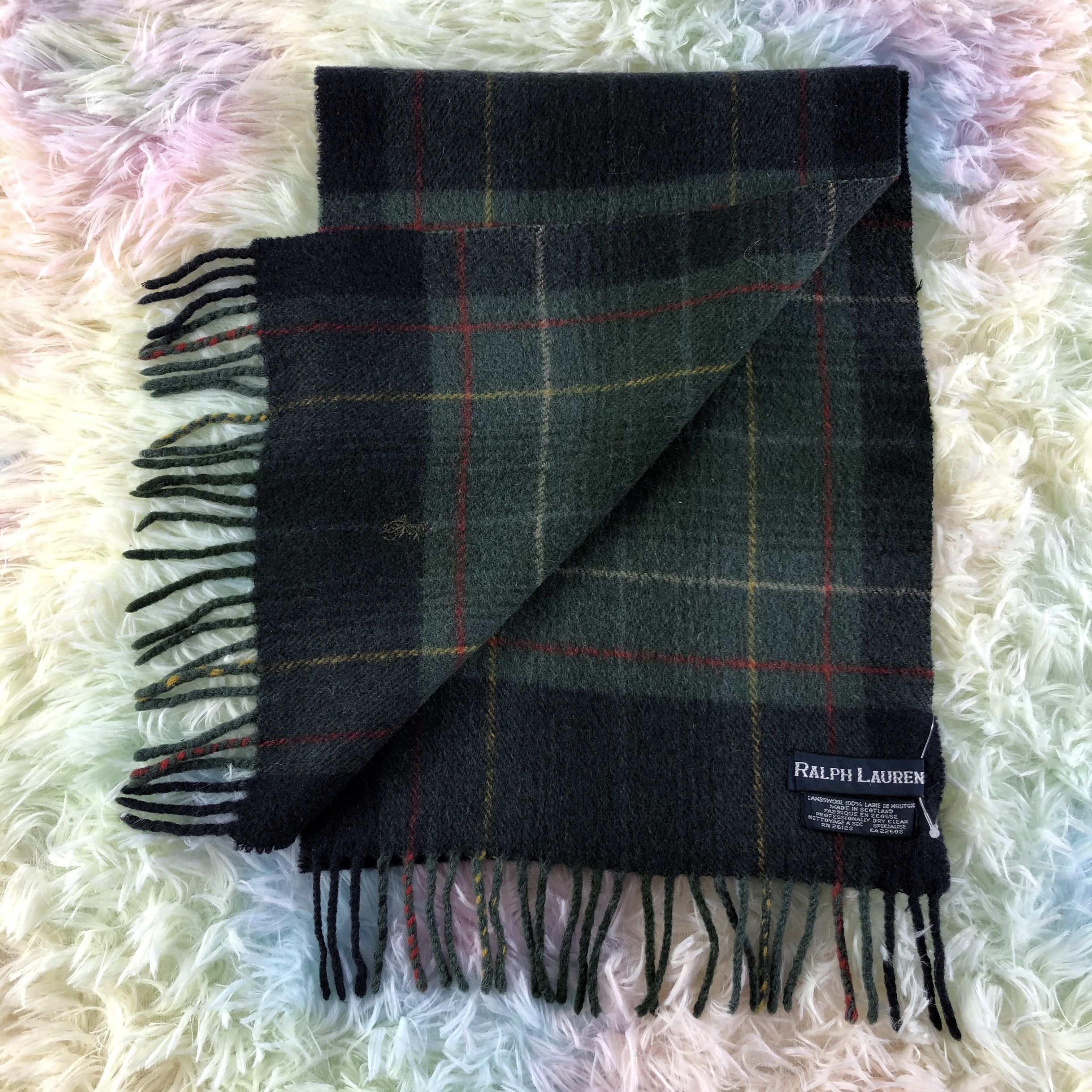 Ralph Lauren × Vintage Ralph Lauren Scarf / Muffler / Neckwear - KM30 Size ONE SIZE - 3 Thumbnail