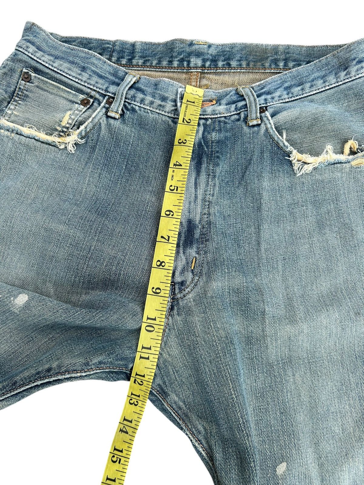 Japanese Brand × Kapital × Vintage Edwin Selvedge Distressed Baggy Mudwash Denim Jeans Size US 31 - 23 Thumbnail