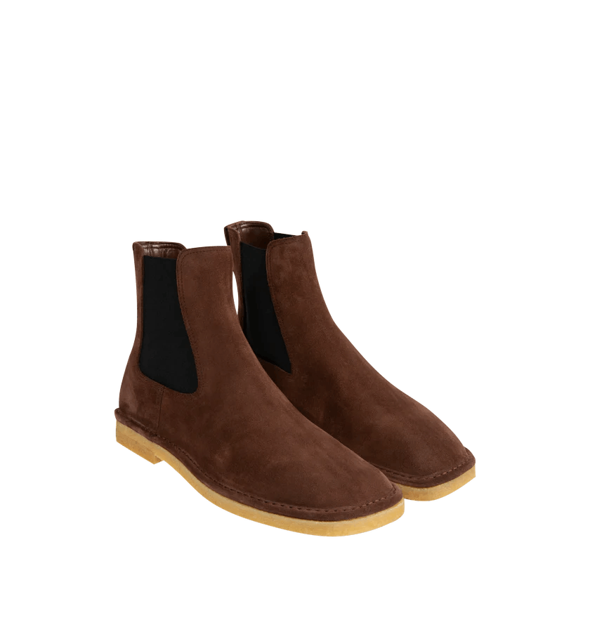 Bottega Veneta o1h1sh10526 Daddy Chelsea Ankle Boot in Brown/Star Anise Size US 13 / EU 46 - 2 Thumbnail
