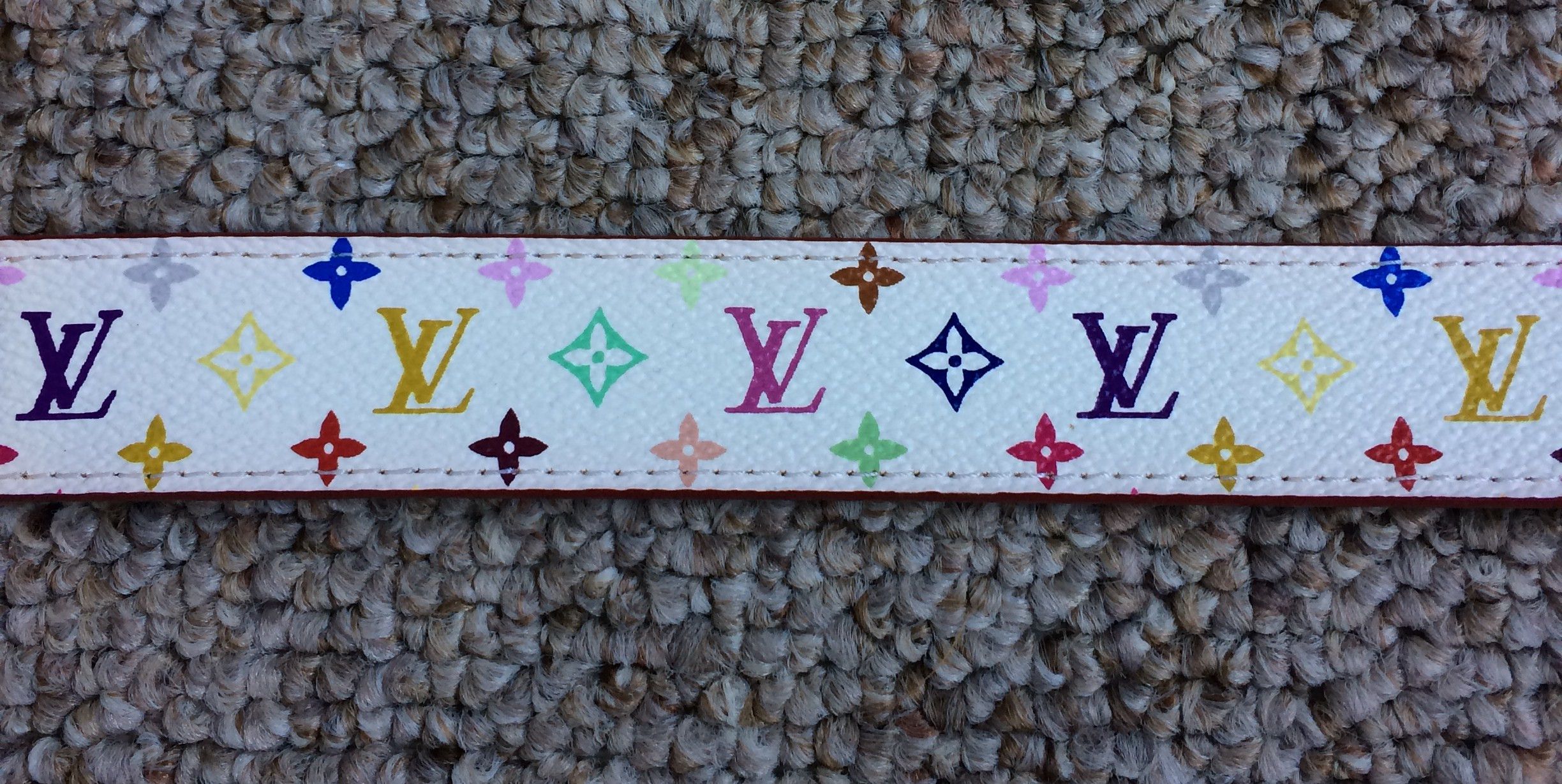 Louis Vuitton × Takashi Murakami S/S 2003 Louis Vuitton x Murakami Multicolor Monogram Belt Size 28 - 3 Thumbnail
