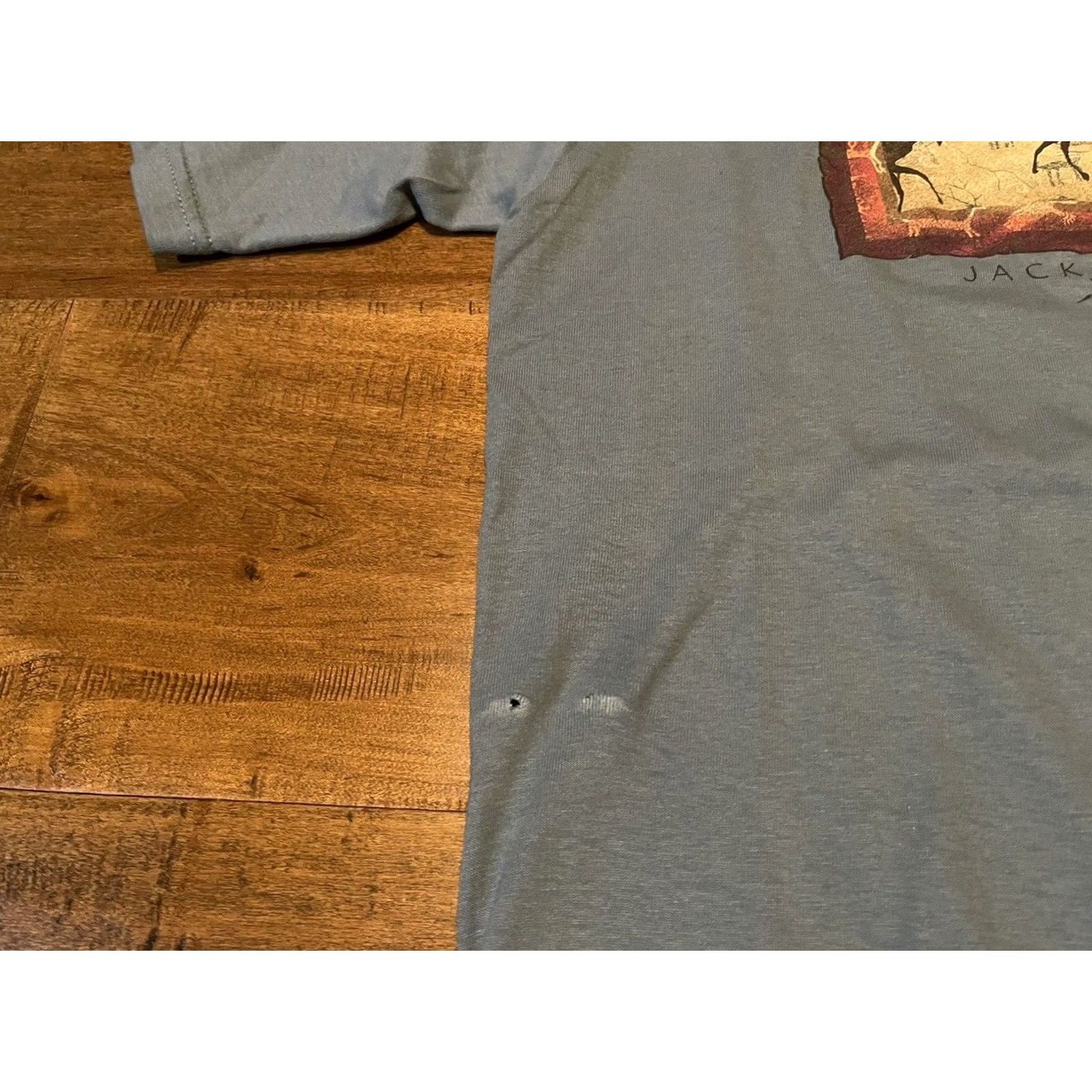 Vintage VINTAGE Prairie Mountain Jackson Hole Wyoming Moose USA T-Shirt Adult Medium M Gray Size US M / EU 48-50 / 2 - 6 Thumbnail