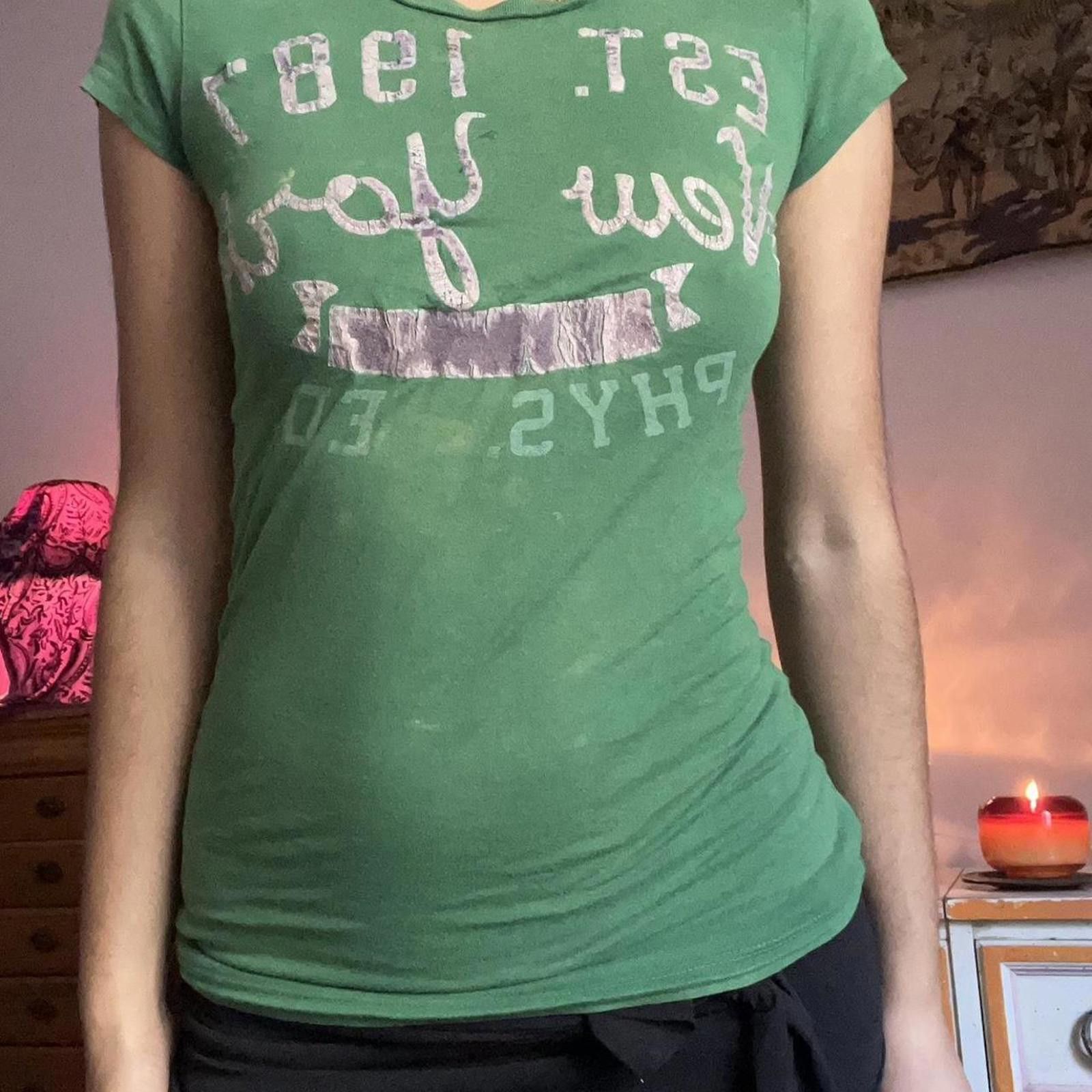 Other Green vintage Y2K baby tee #indie Size S / US 4 / IT 40 - 1 Thumbnail