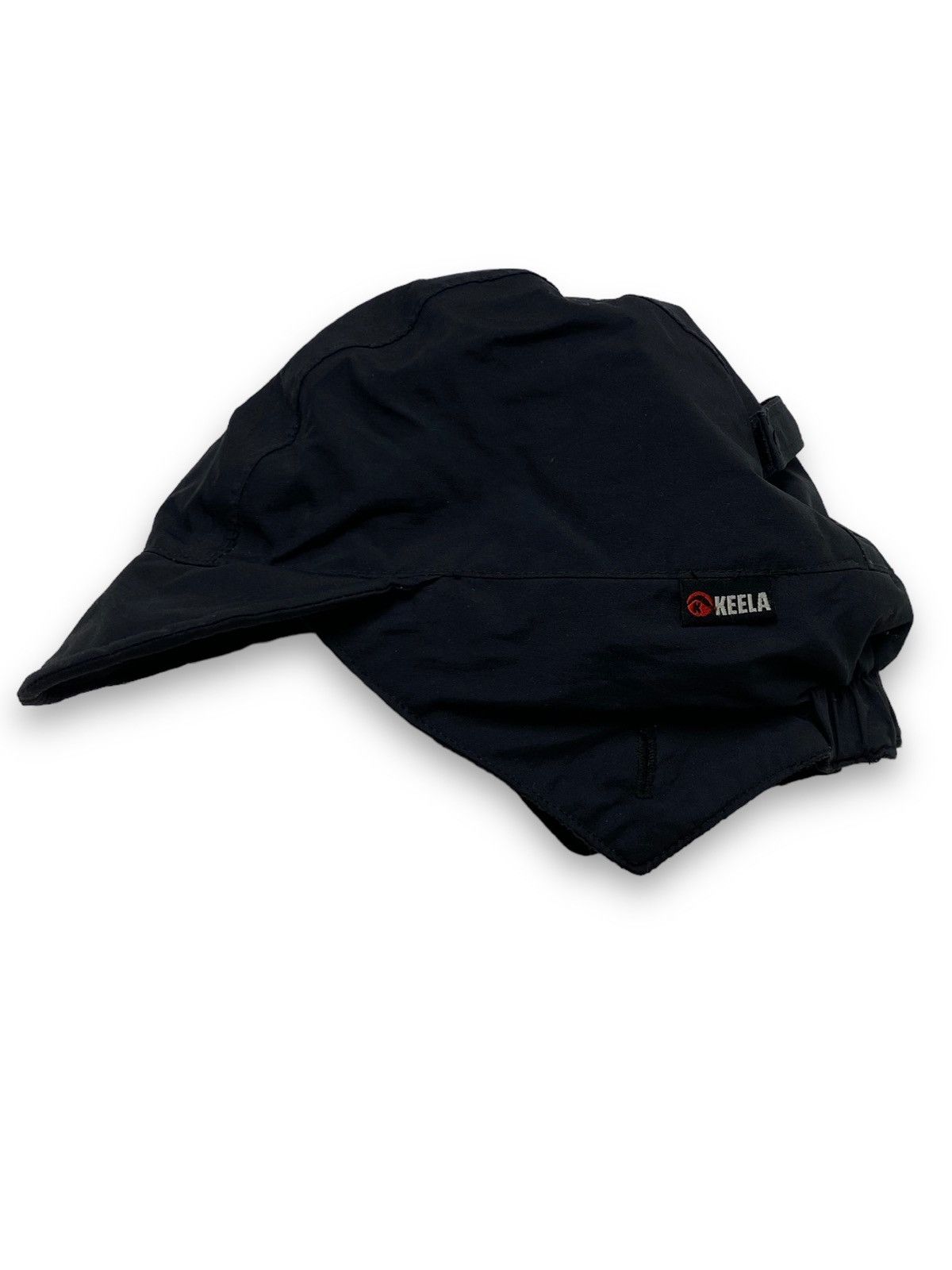 Vintage Vintage KEELA Black Nylon Hiking Shell Cap Size ONE SIZE - 1 Thumbnail