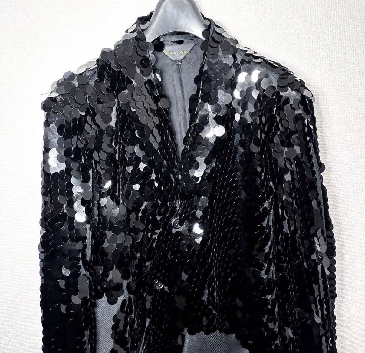 Comme des Garcons Comme des Garçons AD2021 Sequin Deconstructed Coat K23 Size L / US 10 / IT 46 - 3 Thumbnail