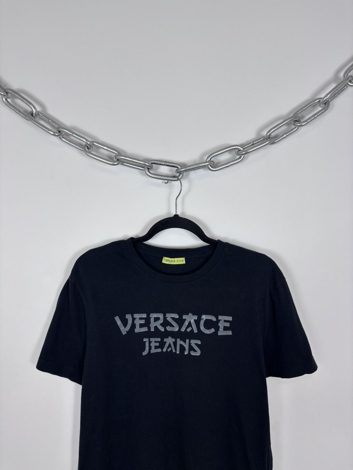 Versace Jeans Couture Versace Jeans Women’s Big Japanese Print Logo Black T-Shirt Size XXL / US 16-18 / IT 52-54 - 2 Thumbnail