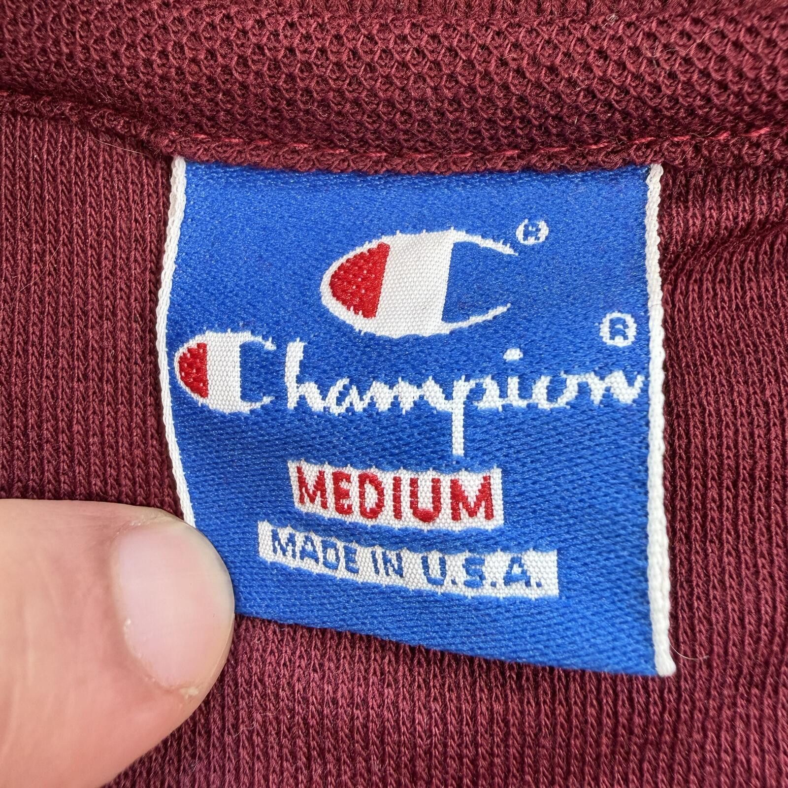 Champion Vintage 90s Champion Windsor Lacrosse Polo Shirt Burgundy M Size US M / EU 48-50 / 2 - 3 Thumbnail