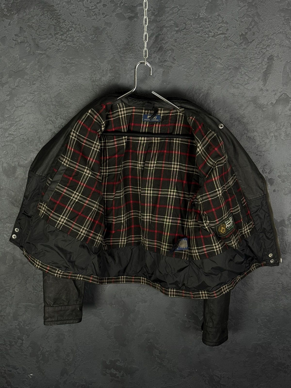 Vintage Polo Ralph Lauren Double Riders Oiled Leather Jacket SizeS-M Size US S / EU 44-46 / 1 - 18 Thumbnail