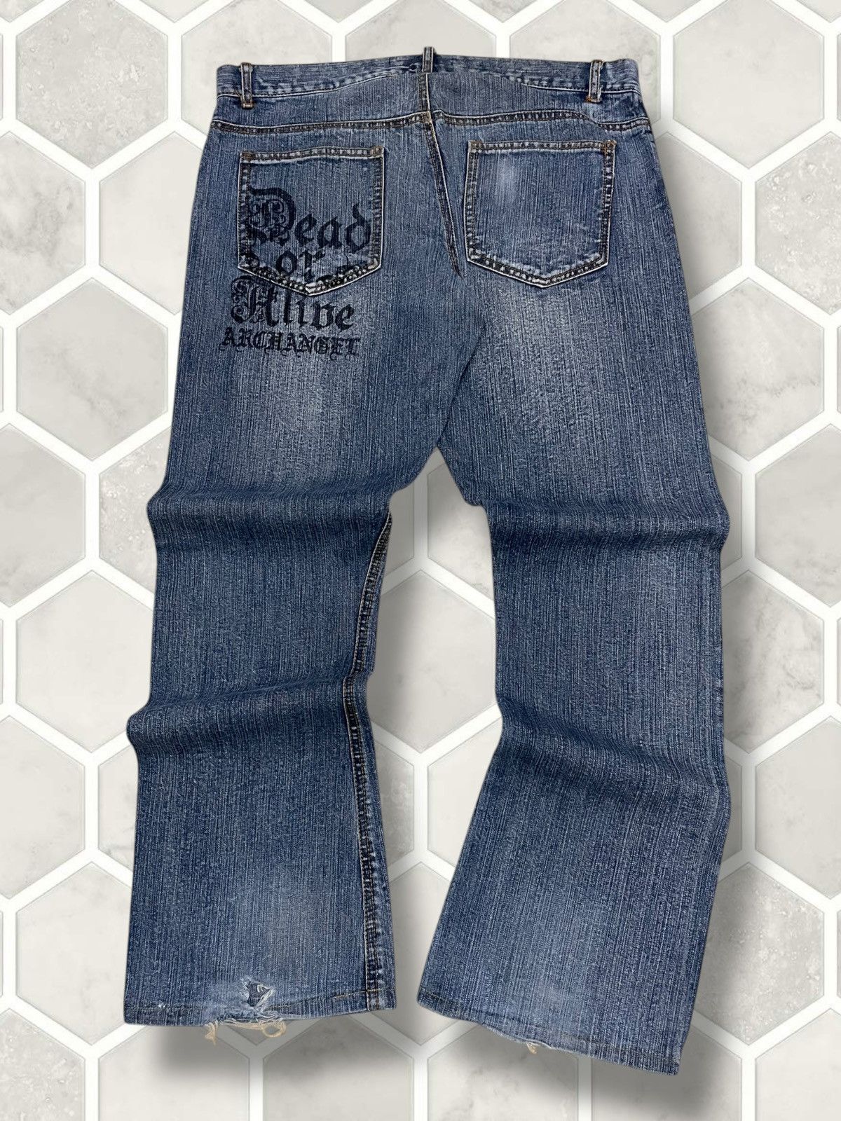 Tornado Mart Vintage 1990s Orginal Designer Japan In The Attic Punk Denim Size US 33 - 13 Thumbnail