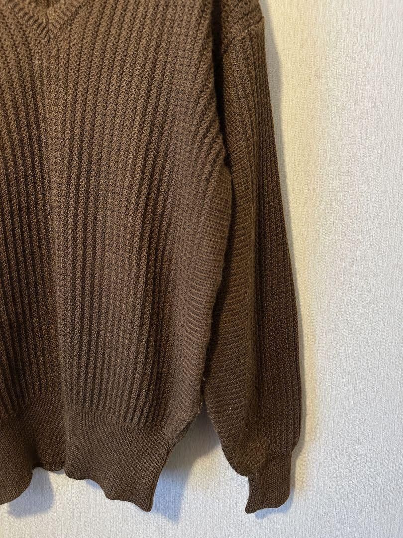 Yohji Yamamoto Yohji Yamamoto 1990s Ramie V-Neck Knit Sweater Size US M / EU 48-50 / 2 - 3 Thumbnail