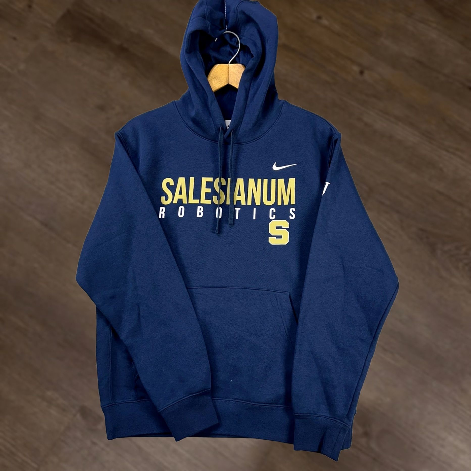 Nike Nike Men's Sweatshirt Graphic Print Drawstring Hooded Blue Large L Vintage? No Size US L / EU 52-54 / 3 - 1 Thumbnail